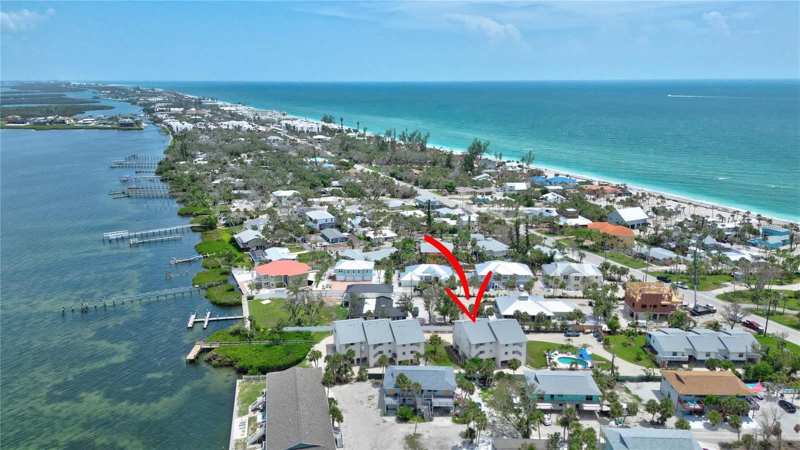 Aerial View of Condominium - 5031 N BEACH RD #118, ENGLEWOOD