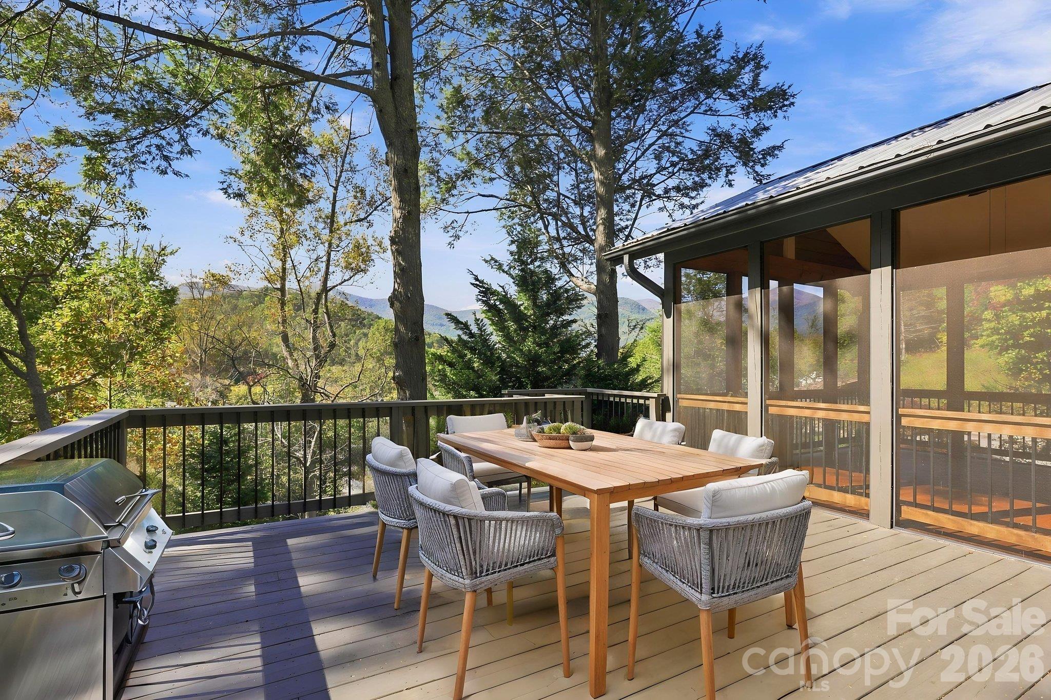 Staged Mtn views off the back deck - 39 Williams Cove Road, Black Mountain