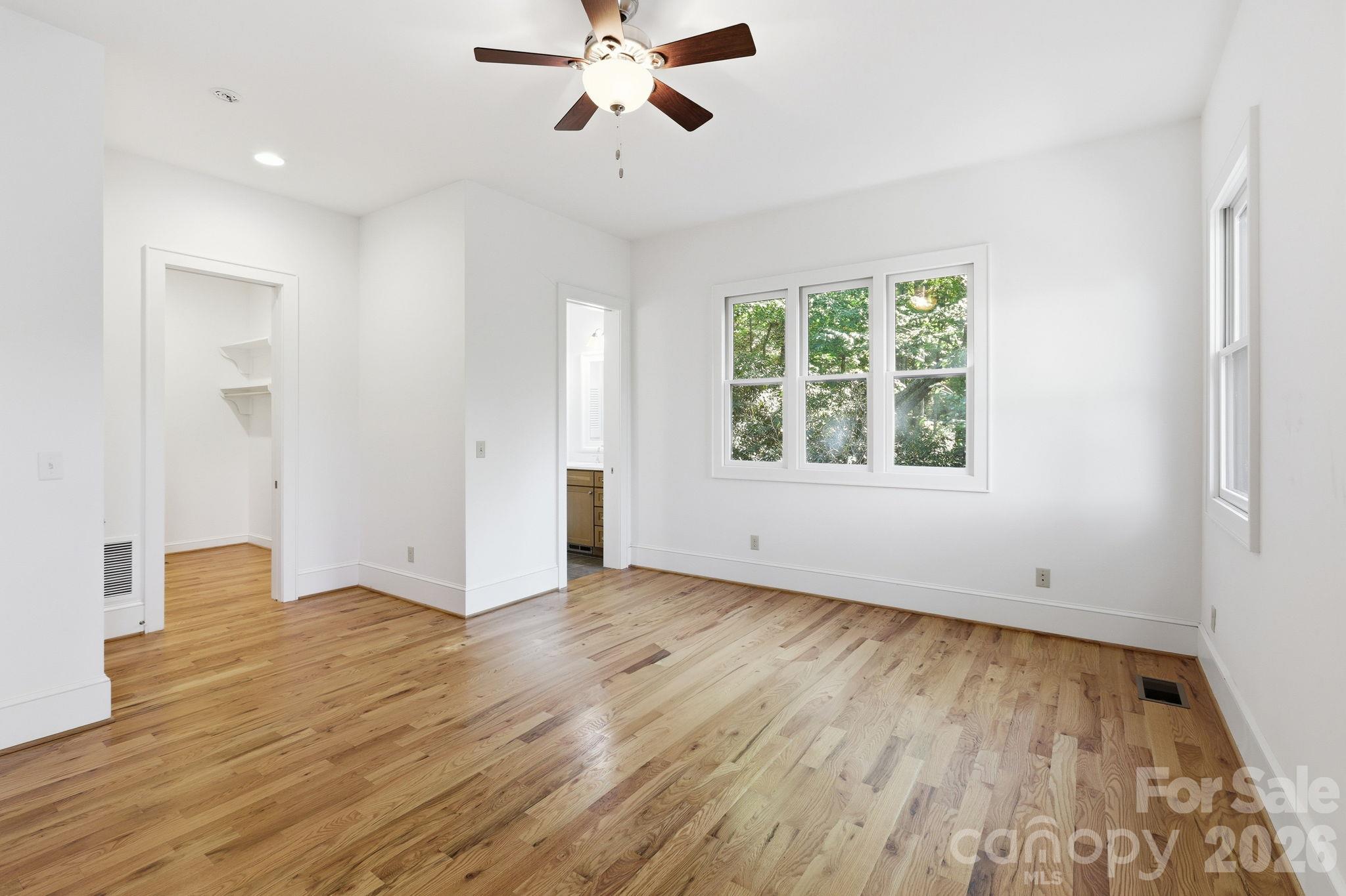 Primary Bedroom on the Main with Walk in Closet - 39 Williams Cove Road, Black Mountain