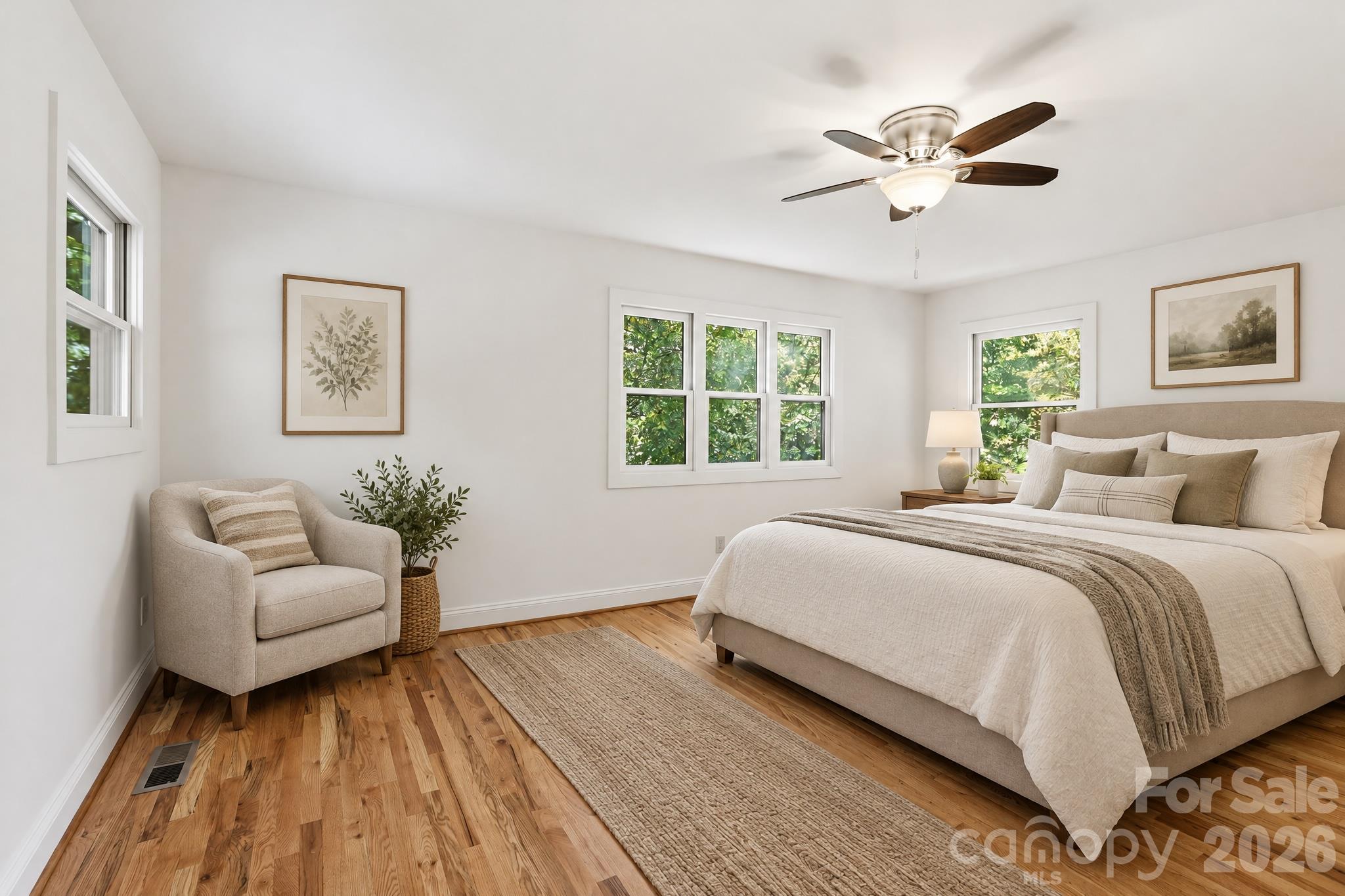 Staged Upstairs Bedroom 1 with Mtn Views - 39 Williams Cove Road, Black Mountain