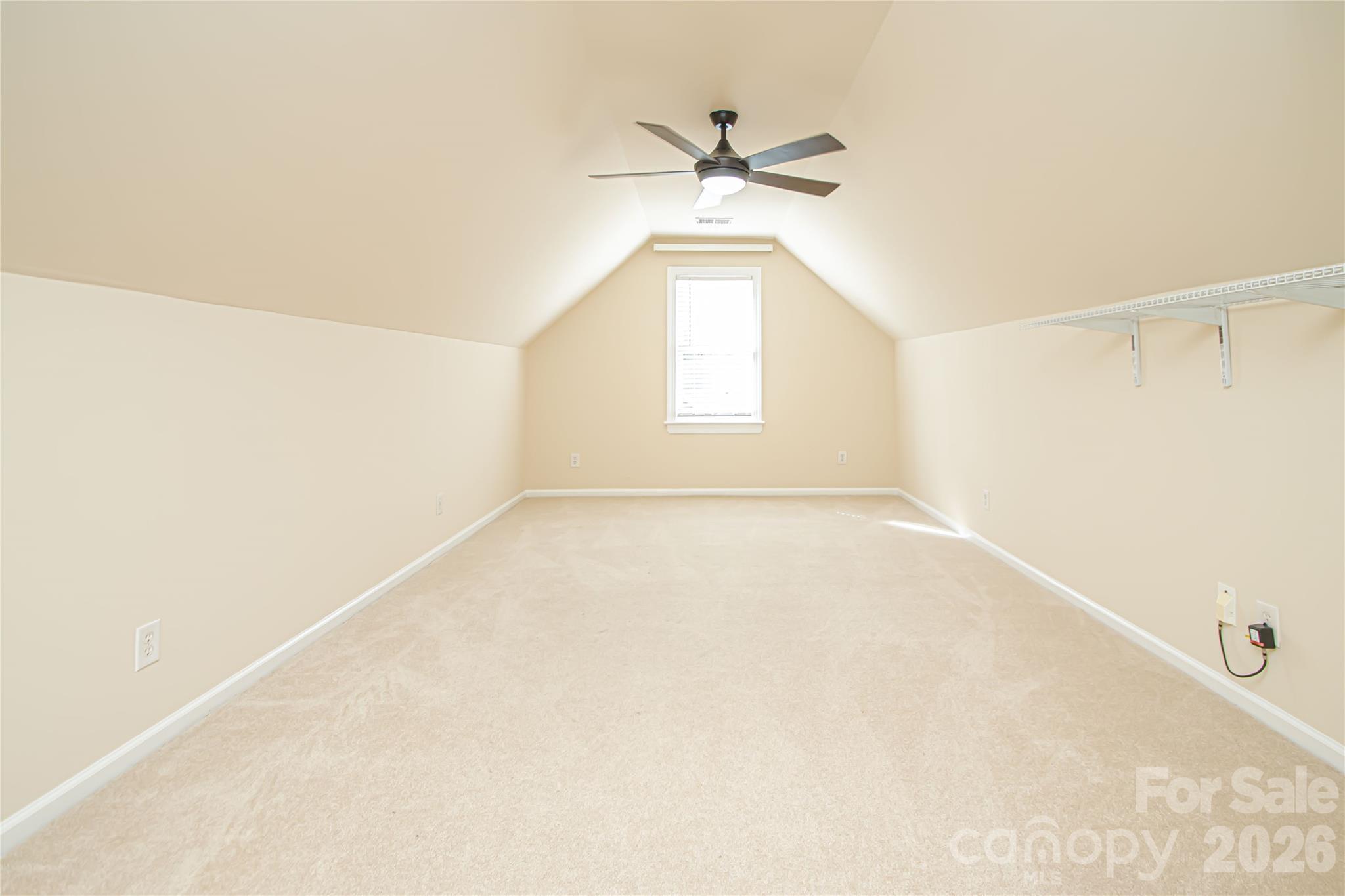 UPSTAIRS BEDROOM #4 is 11'x23': has a 4'5' walk in closet, new window 2015, ceiling light with fan, New smoke detector 9/26, This is the only room in house with carpet. Space ideal for your adult children, mother in-law suite or au pair. - 5480 Glen Forest Drive, Charlotte