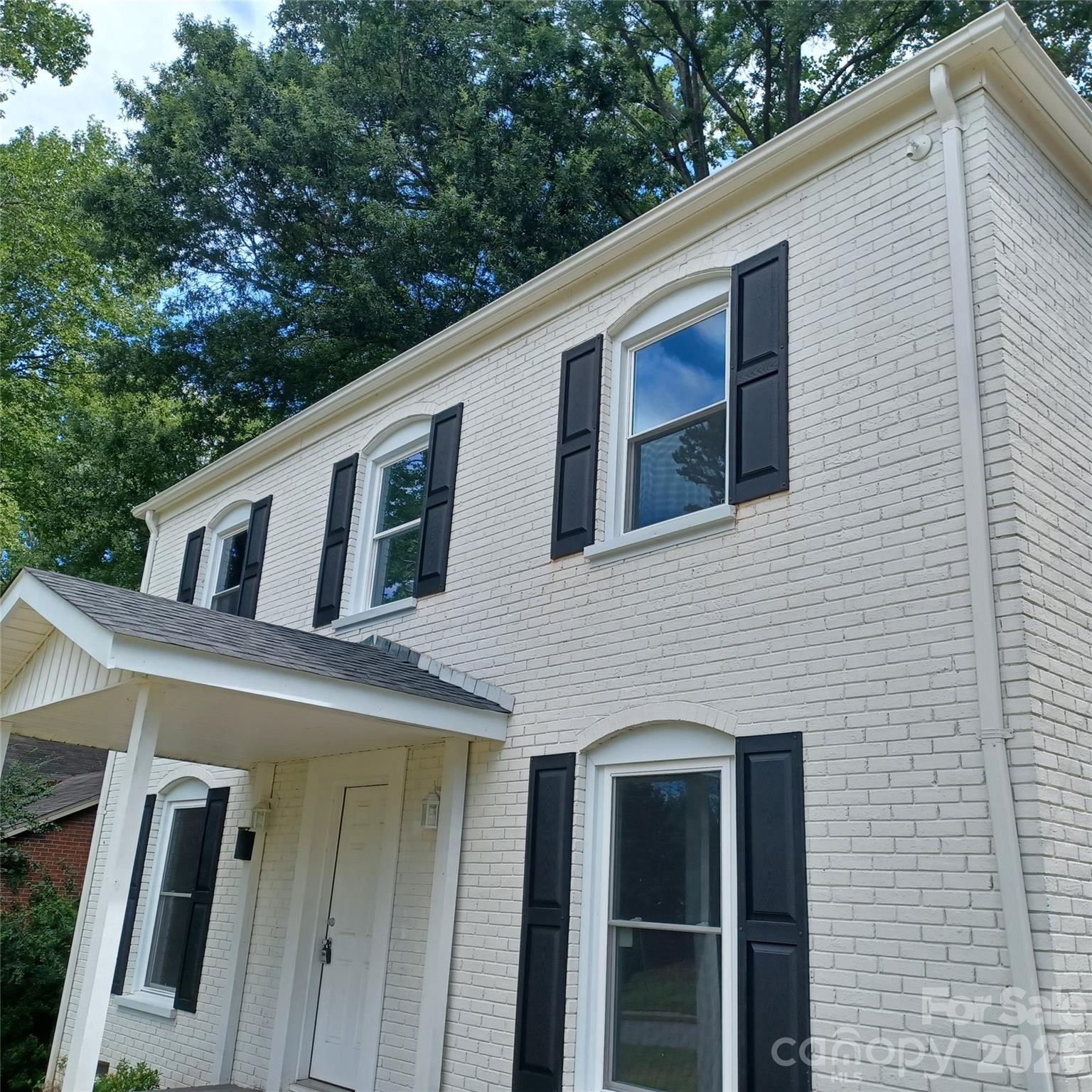 Stately Arched Brickwork above front windows - 5717 Ruth Drive, Charlotte