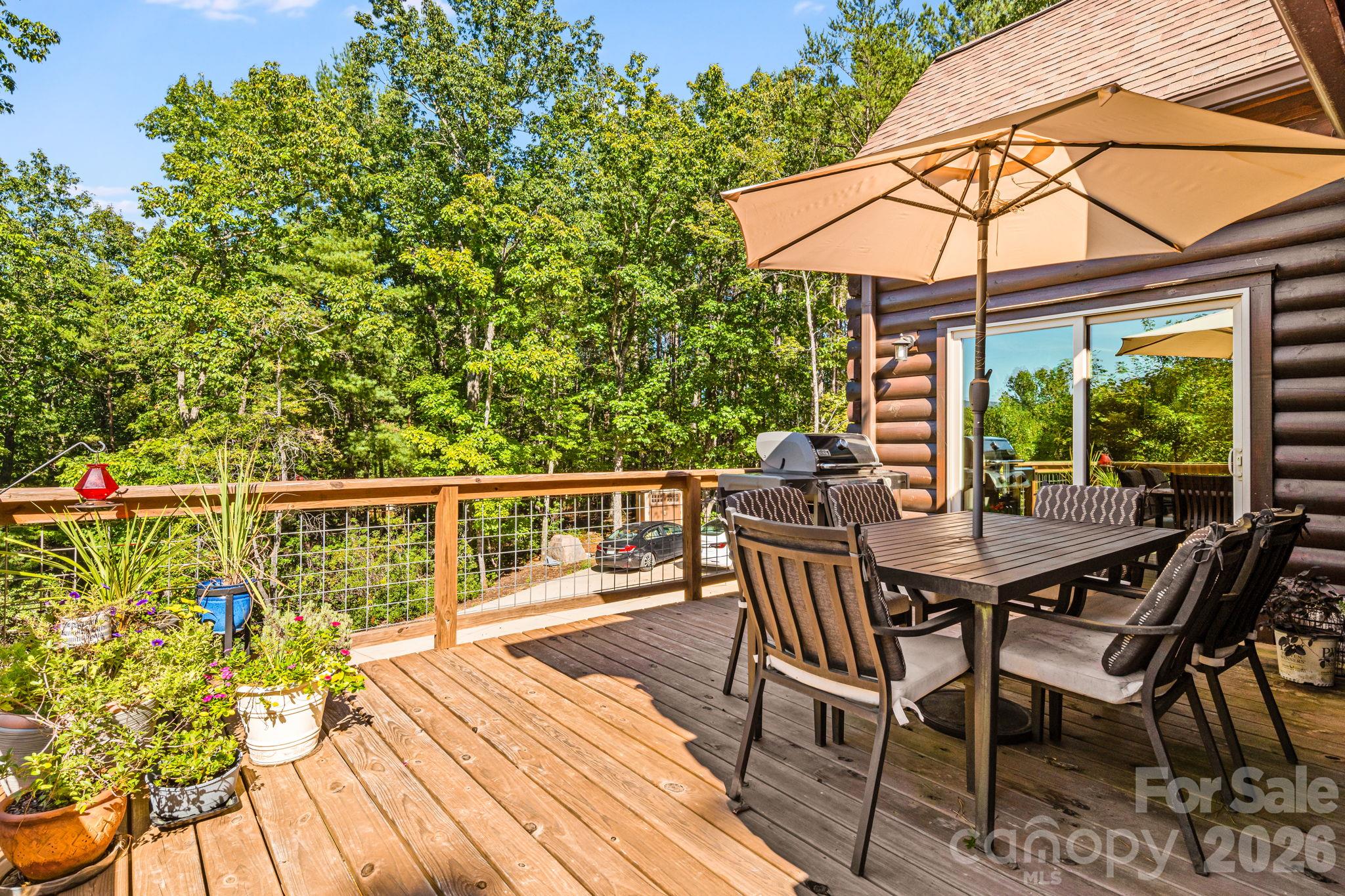 Outside Deck Dining Area - 576 Pheasant Street, Lake Lure