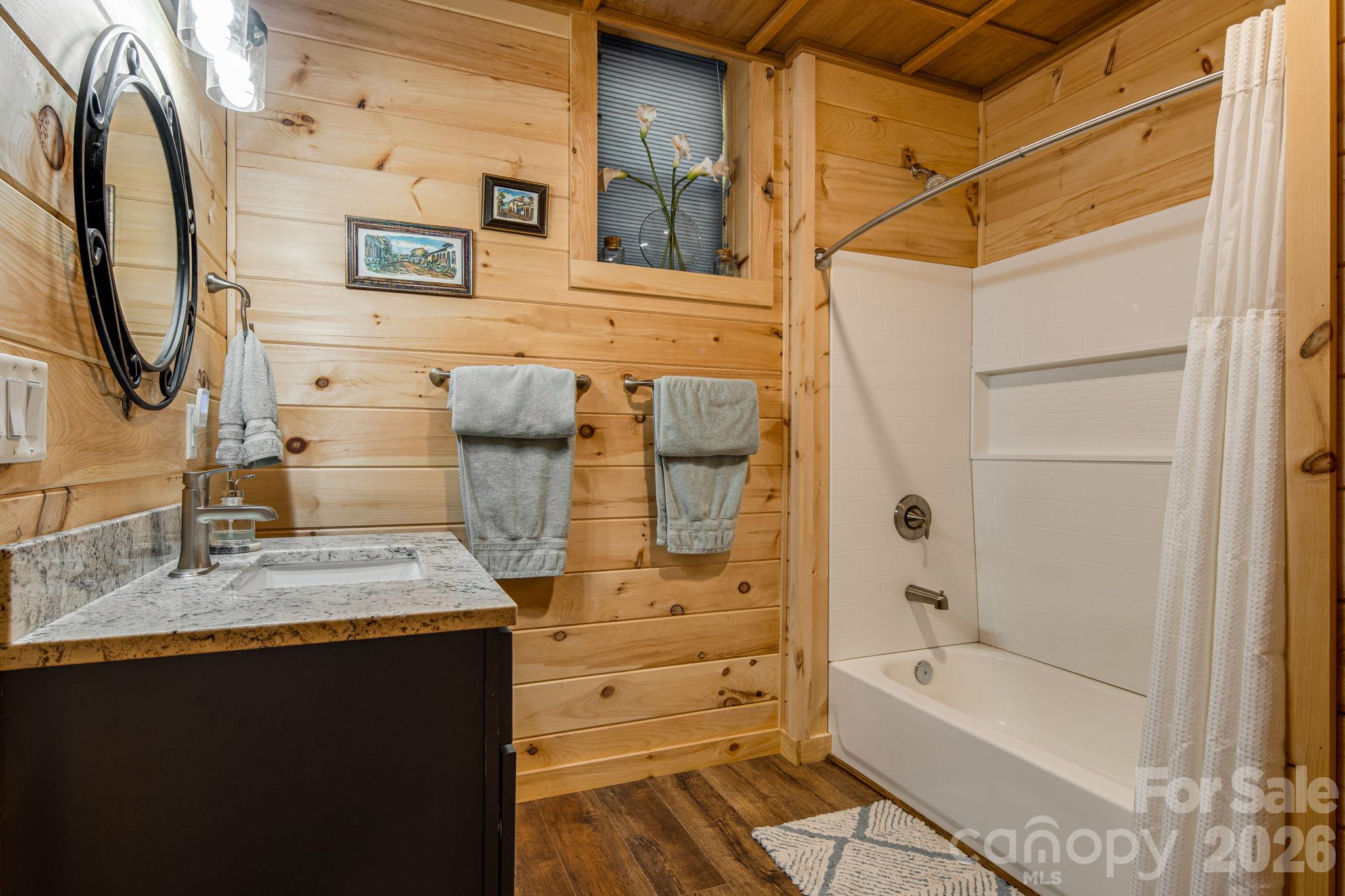 Basement Full Bathroom with tub/shower - 576 Pheasant Street, Lake Lure
