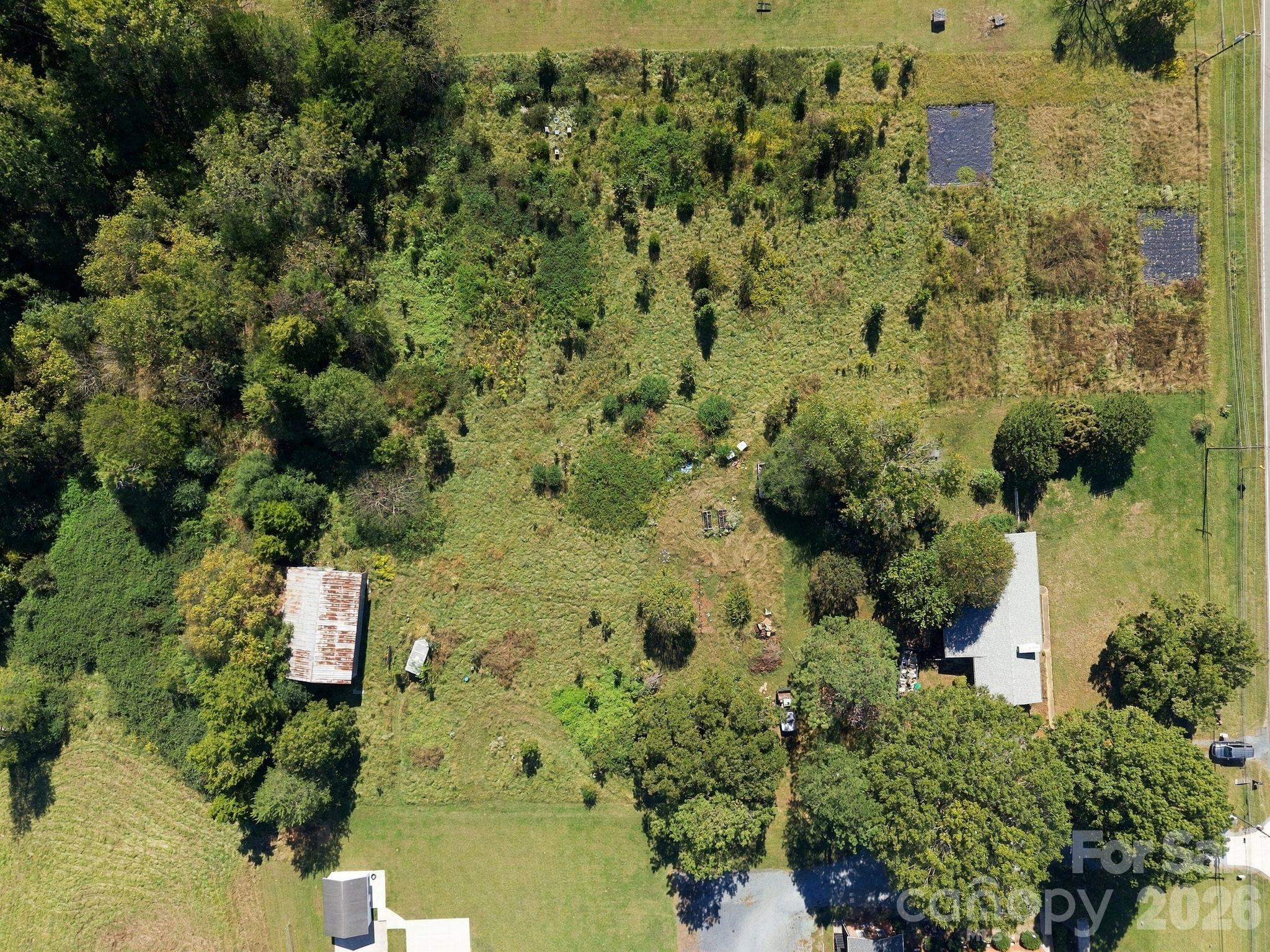 Aerial of all the lots and home - 816 Central Avenue, Locust