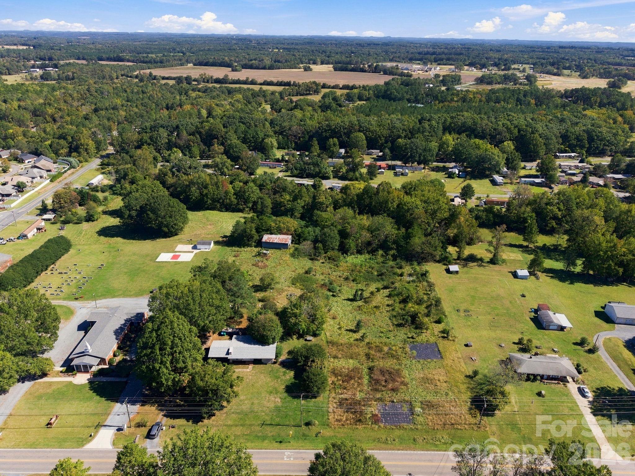 Aerial of all the lots and home - 816 Central Avenue, Locust