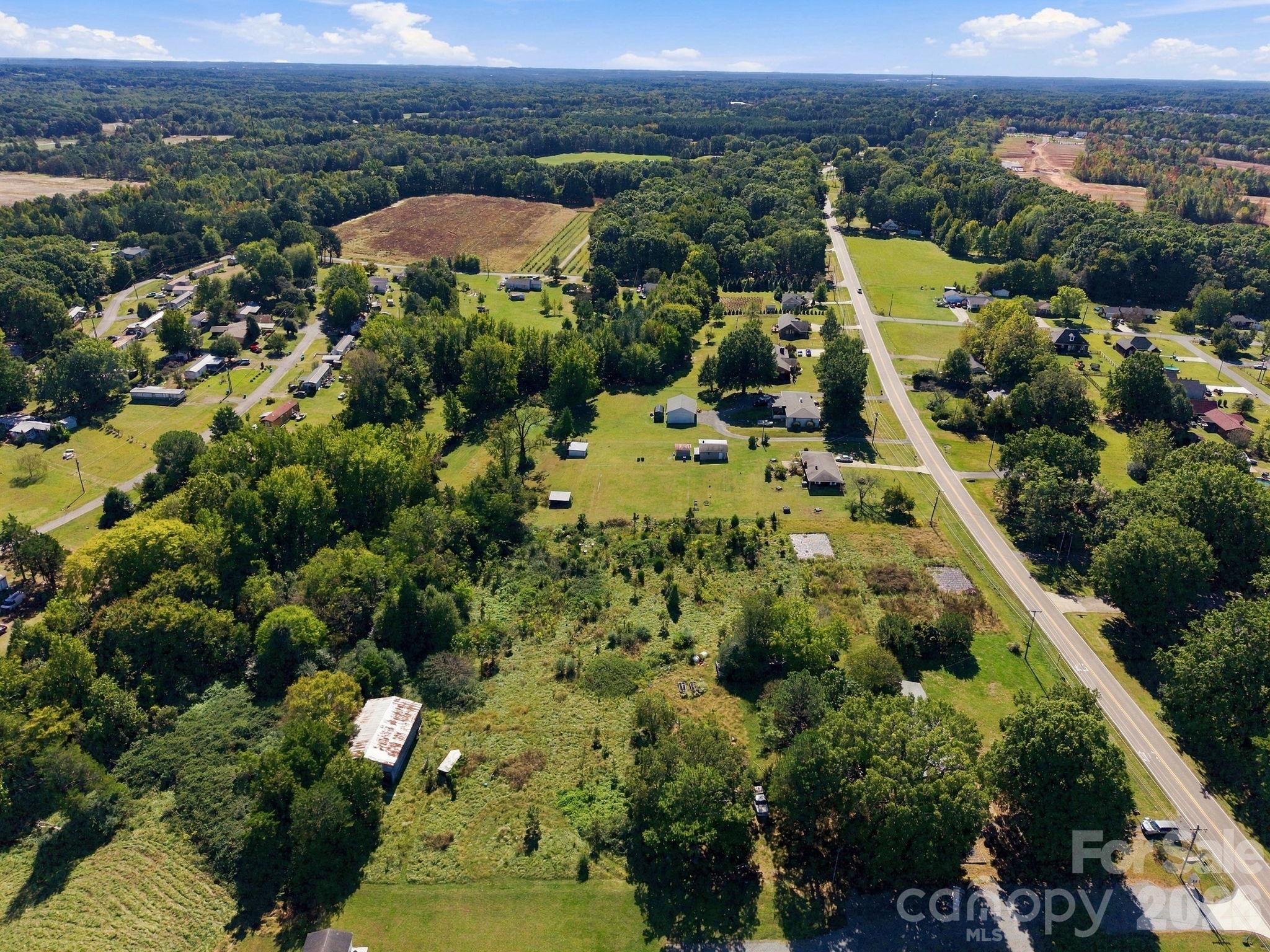 Aerial of all the lots and home - 816 Central Avenue, Locust
