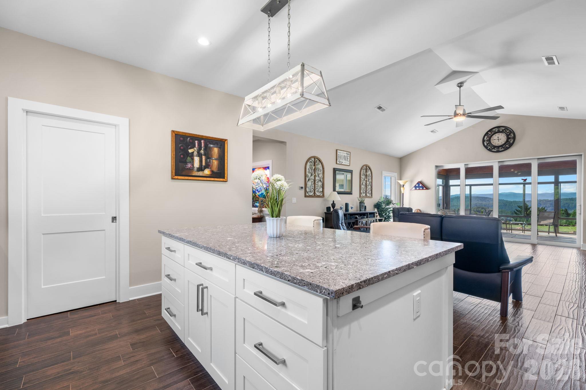 Large kitchen island - 3353 Rock Creek Road, Morganton