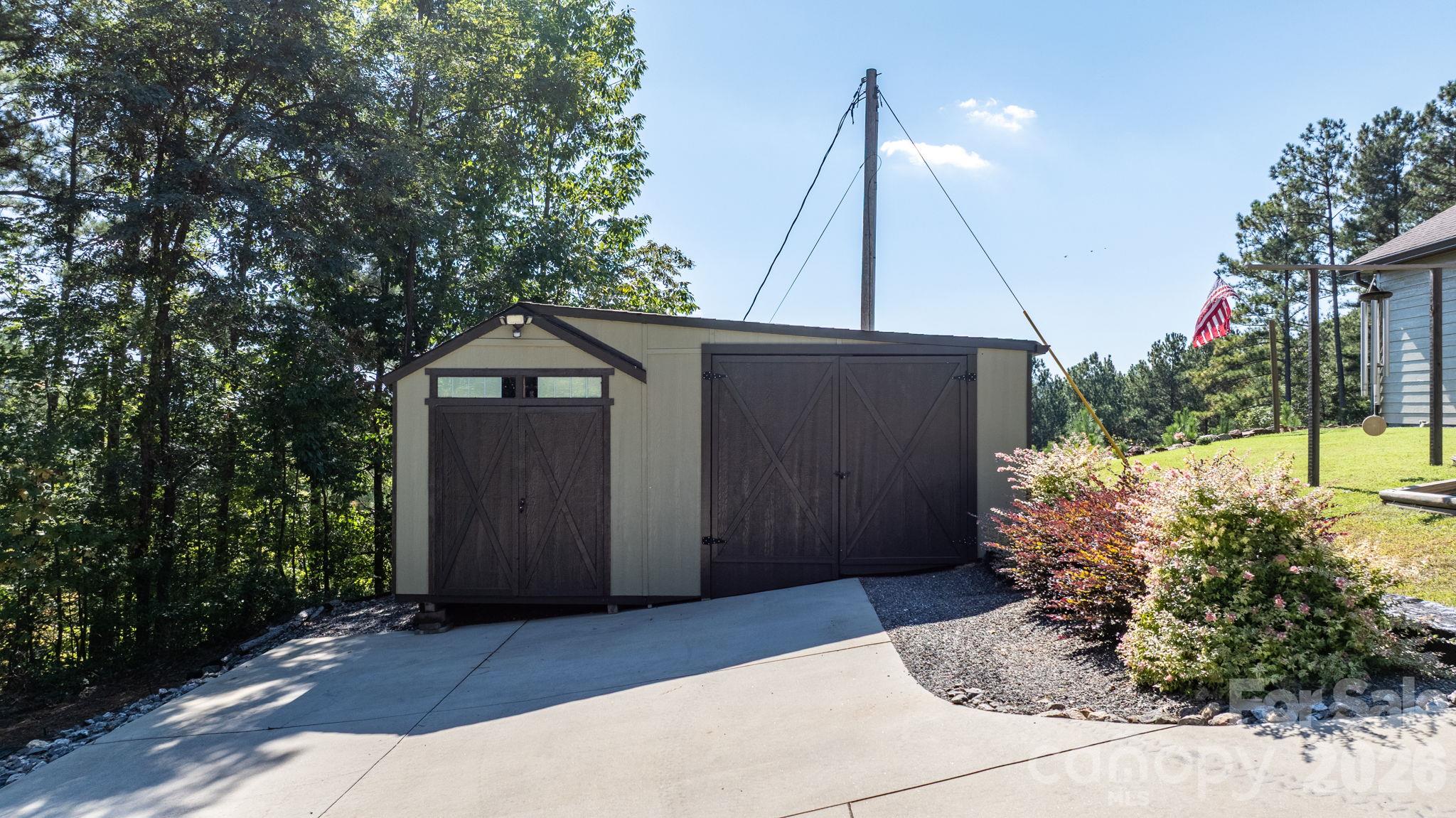 Garden tools shed and ATV garage - 3353 Rock Creek Road, Morganton