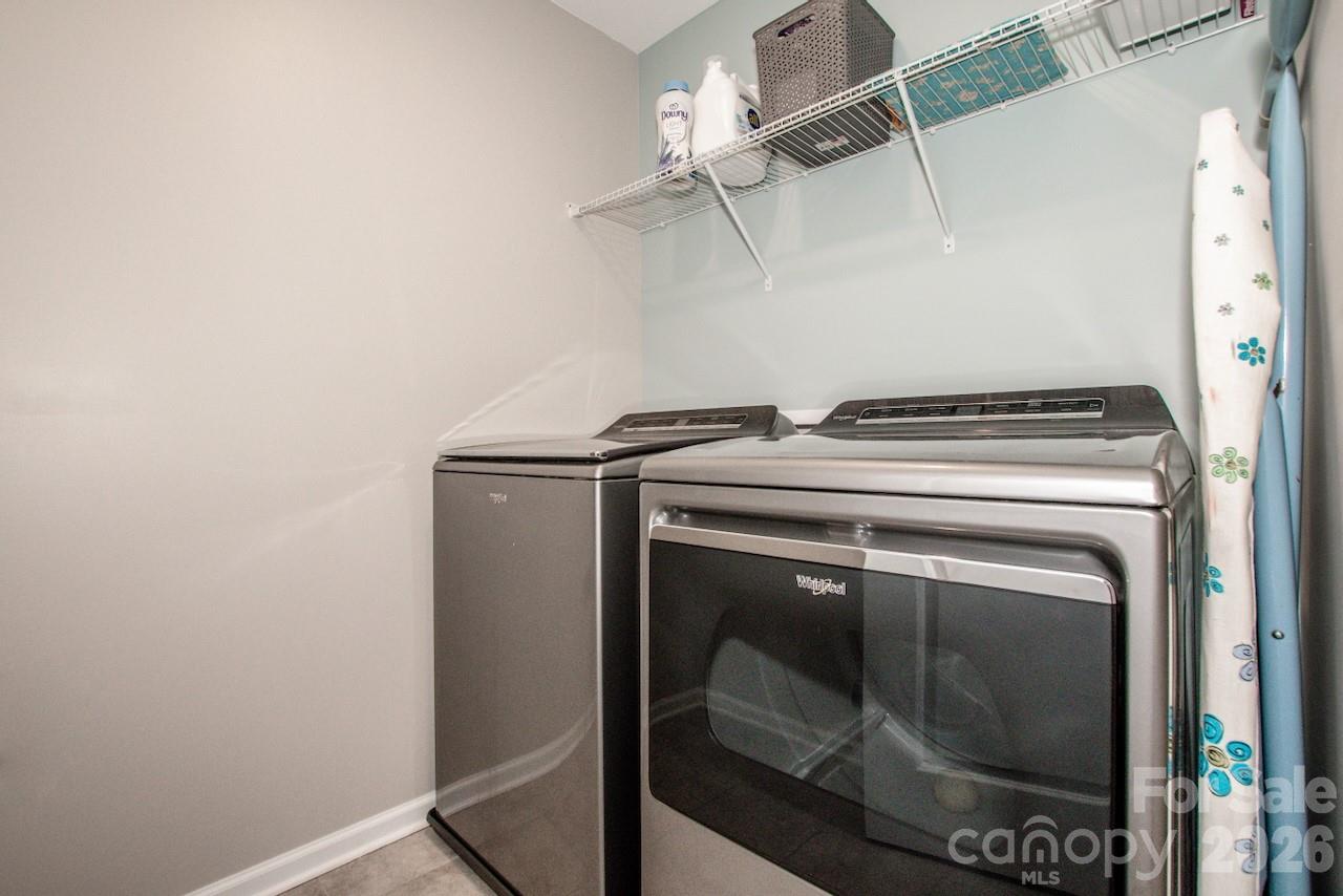Laundry Room is up with hookups for you to set up your Washer and Dryer - 1944 Lowland Shade Court, Maiden