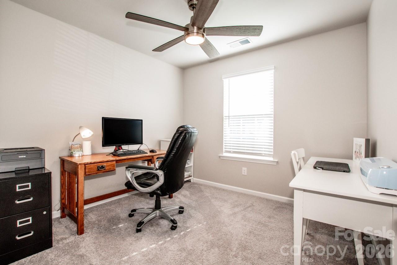 Bedroom 4 (currently used as a home office space) - 1944 Lowland Shade Court, Maiden