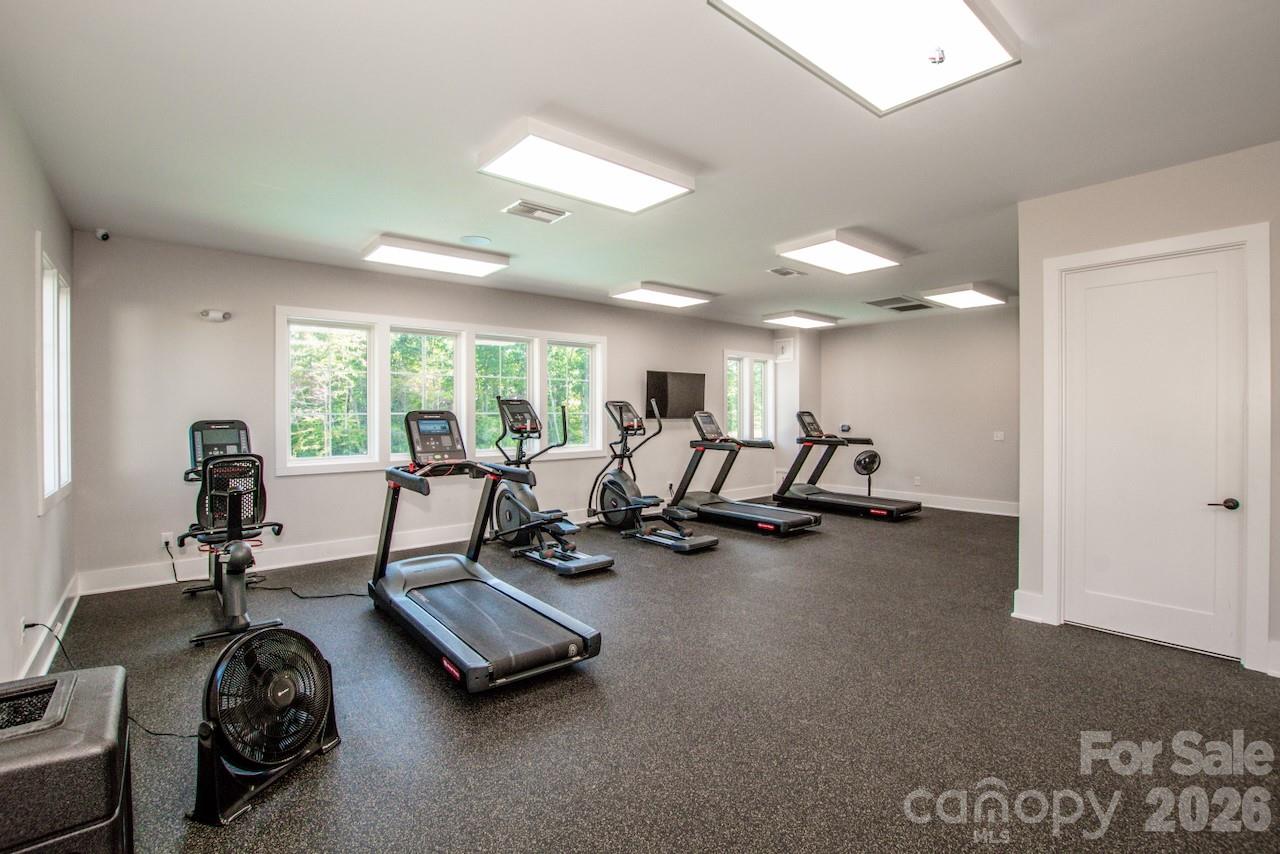 The community work out room is spacious - 1944 Lowland Shade Court, Maiden