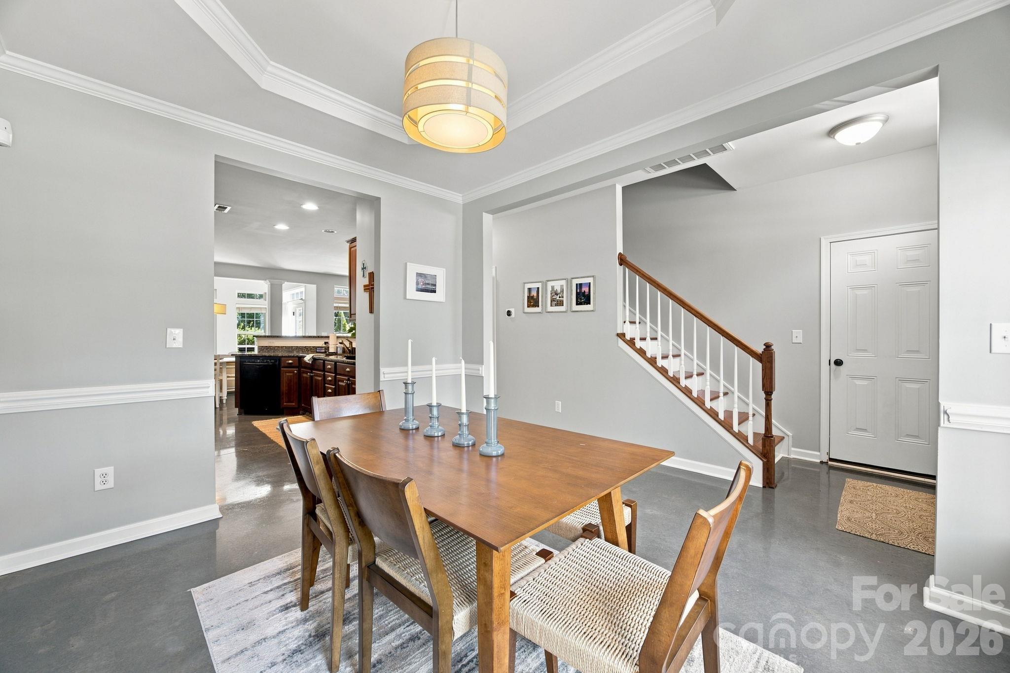 Dining Room with Tray Ceiling 2335 Whitford LaneCharlotte NC 28210 - 2335 Whitford Lane, Charlotte