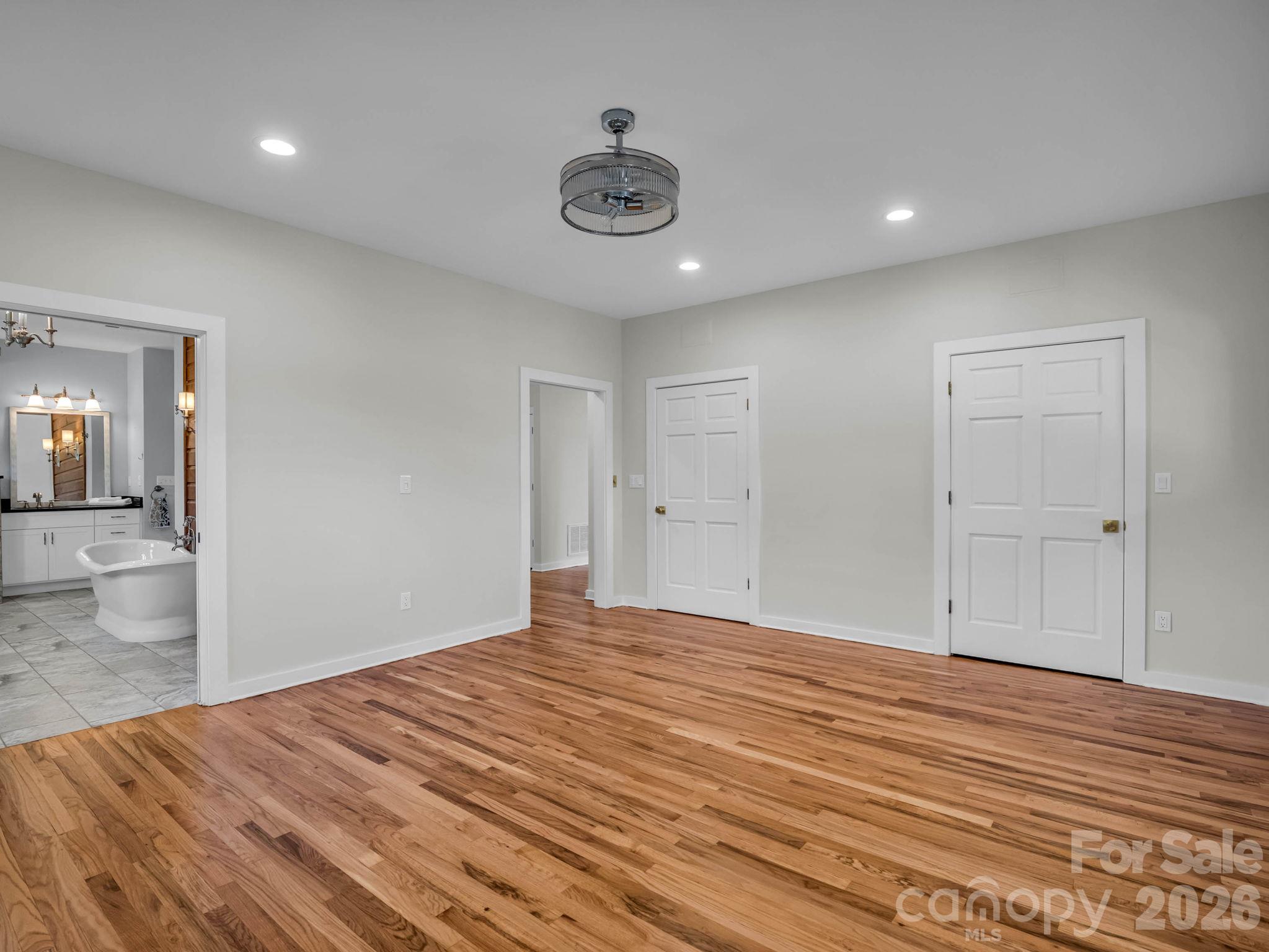 Primary Bedroom entrance to Main Bath - 401 Over Hill Drive, Tryon