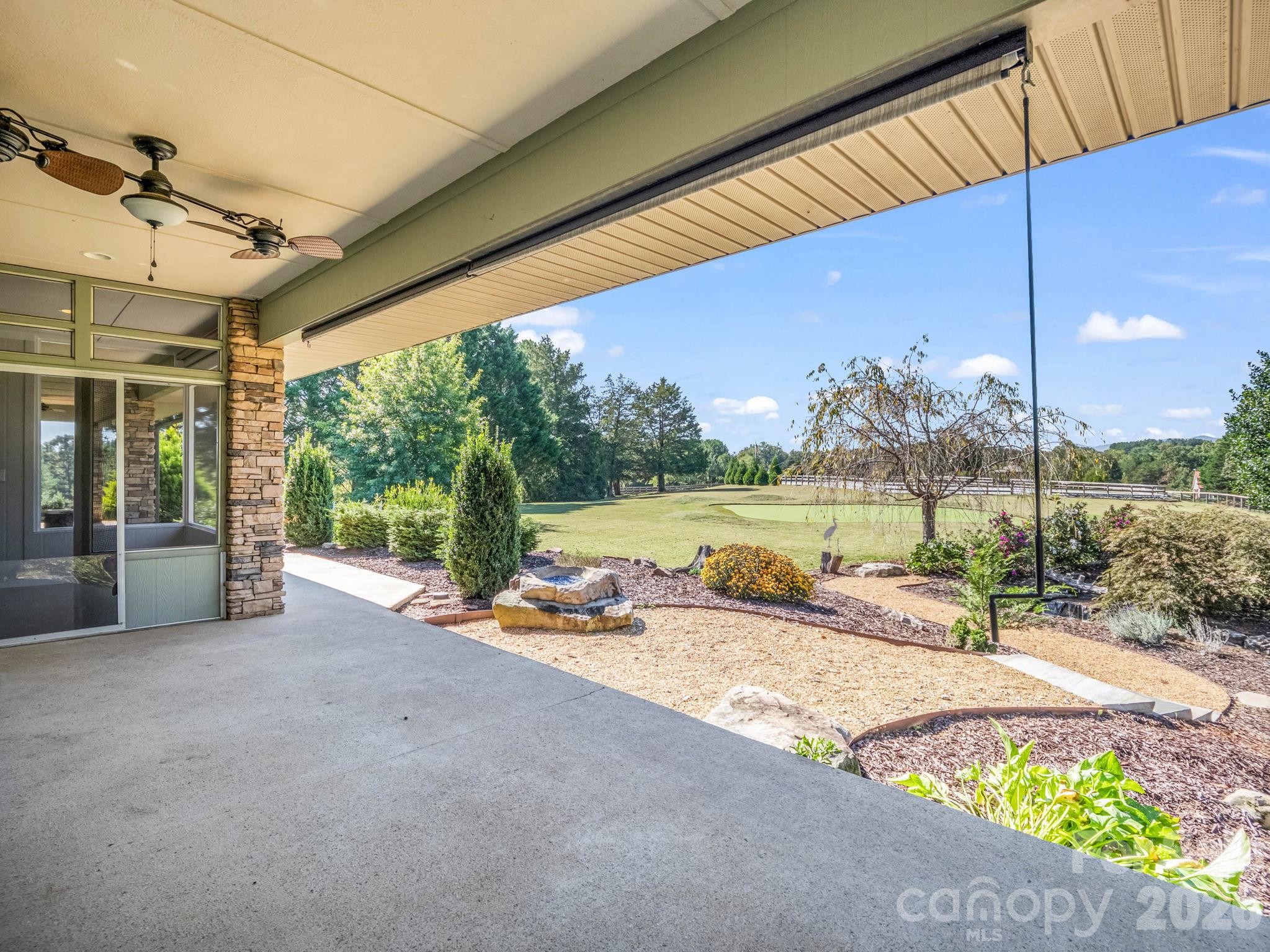Rear Porch and Screen Porch View - 401 Over Hill Drive, Tryon