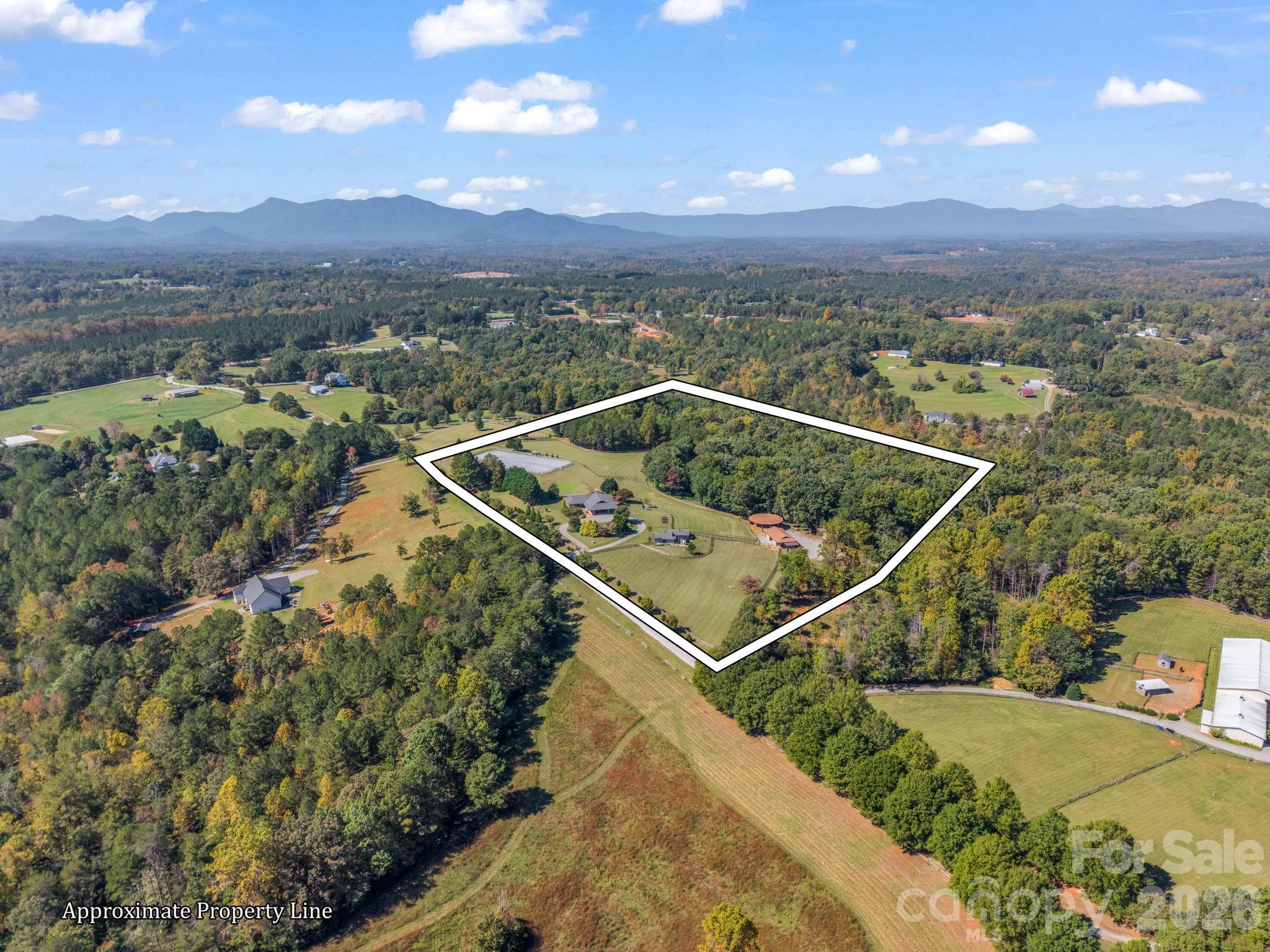 Approximate Lot Lines Only - just for perspective of area. - 401 Over Hill Drive, Tryon