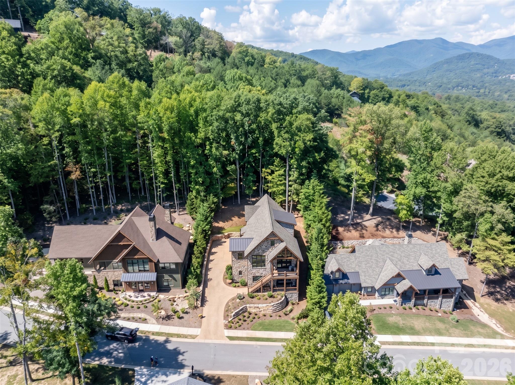 This is a VIRTUAL representation of what a comparable home for The Settings would look like on the vacant subject lot that's for sale...It's the lot in the middle! - 31 Old Lafayette Lane, Black Mountain