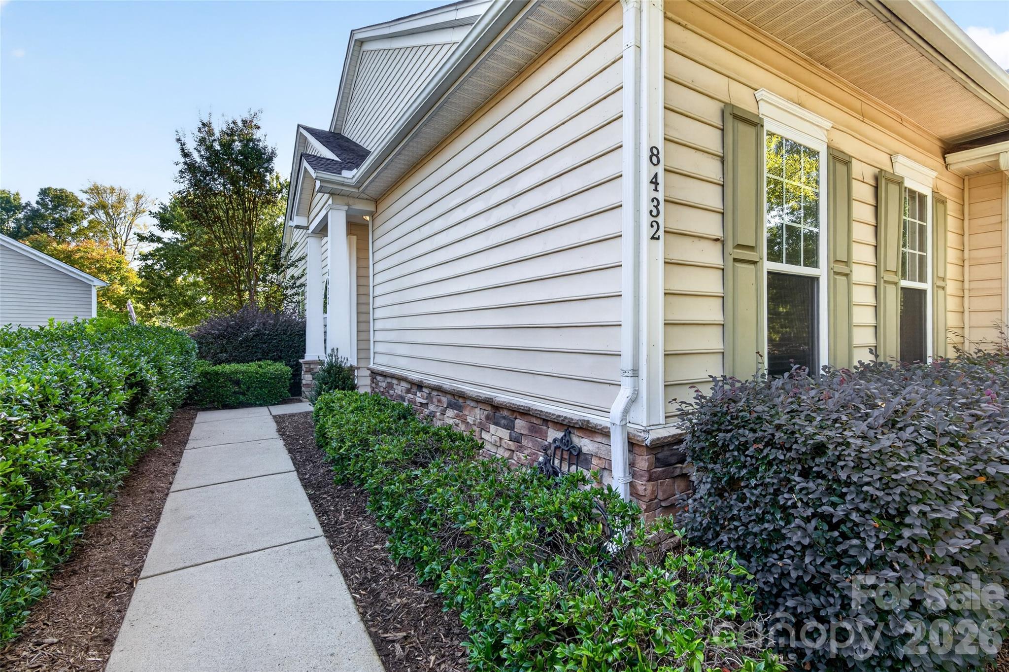 Walkway to your new luxury townhome! - 8432 Brookings Drive, Charlotte