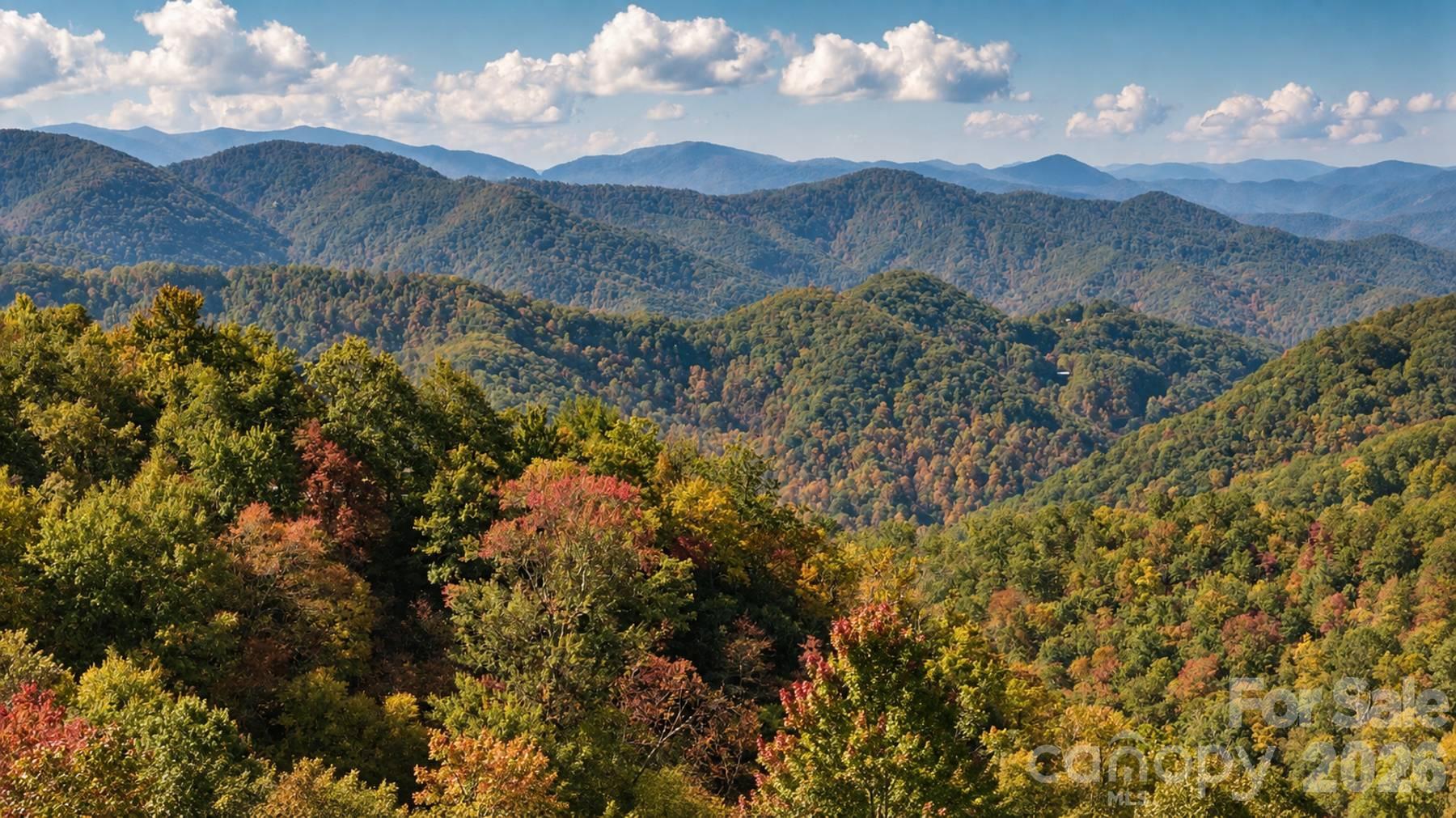 Aerial mountain view - 18 Fairway Run, Bryson City