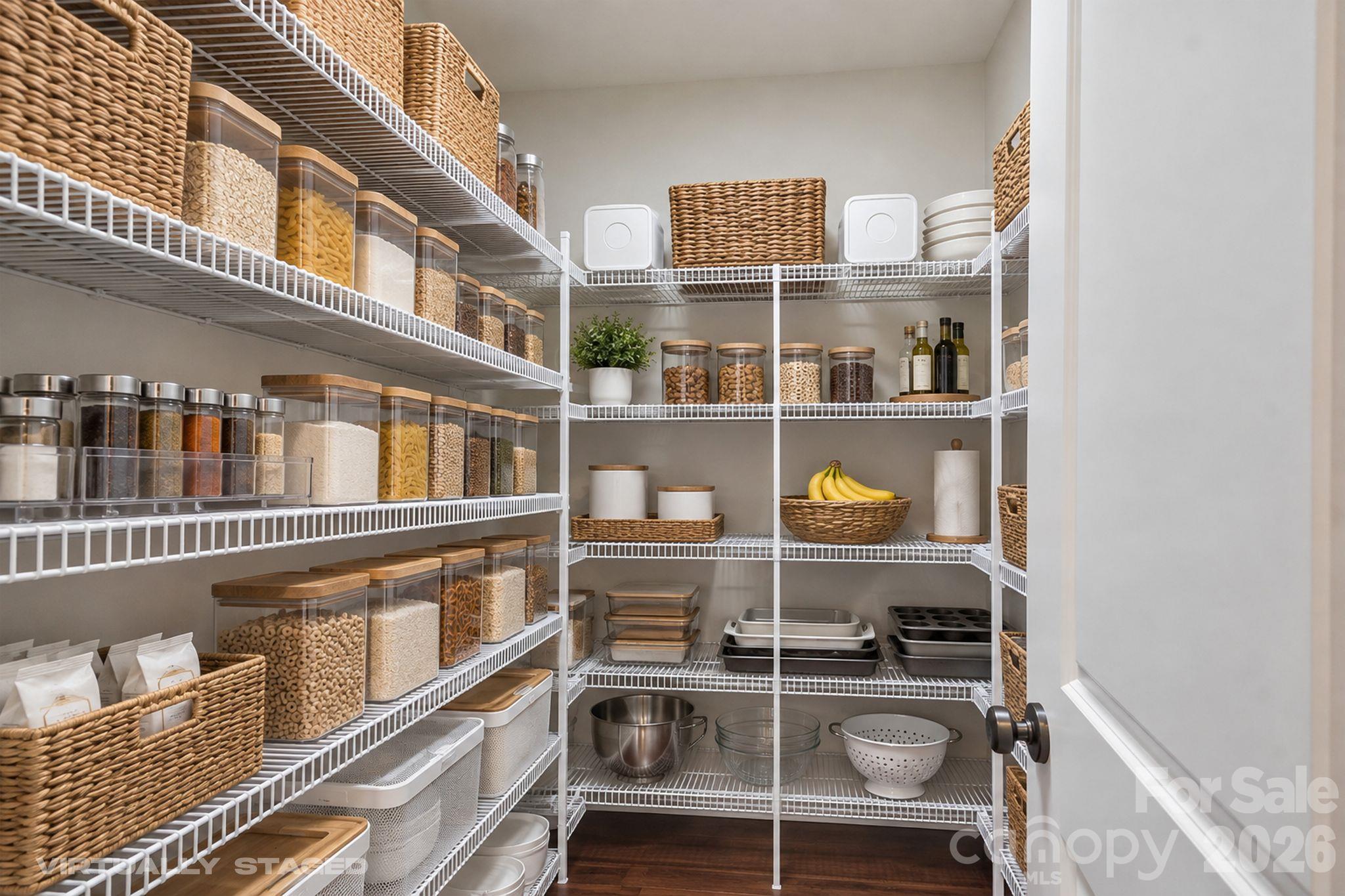 walk in pantry - 13632 Castleford Drive, Mint Hill