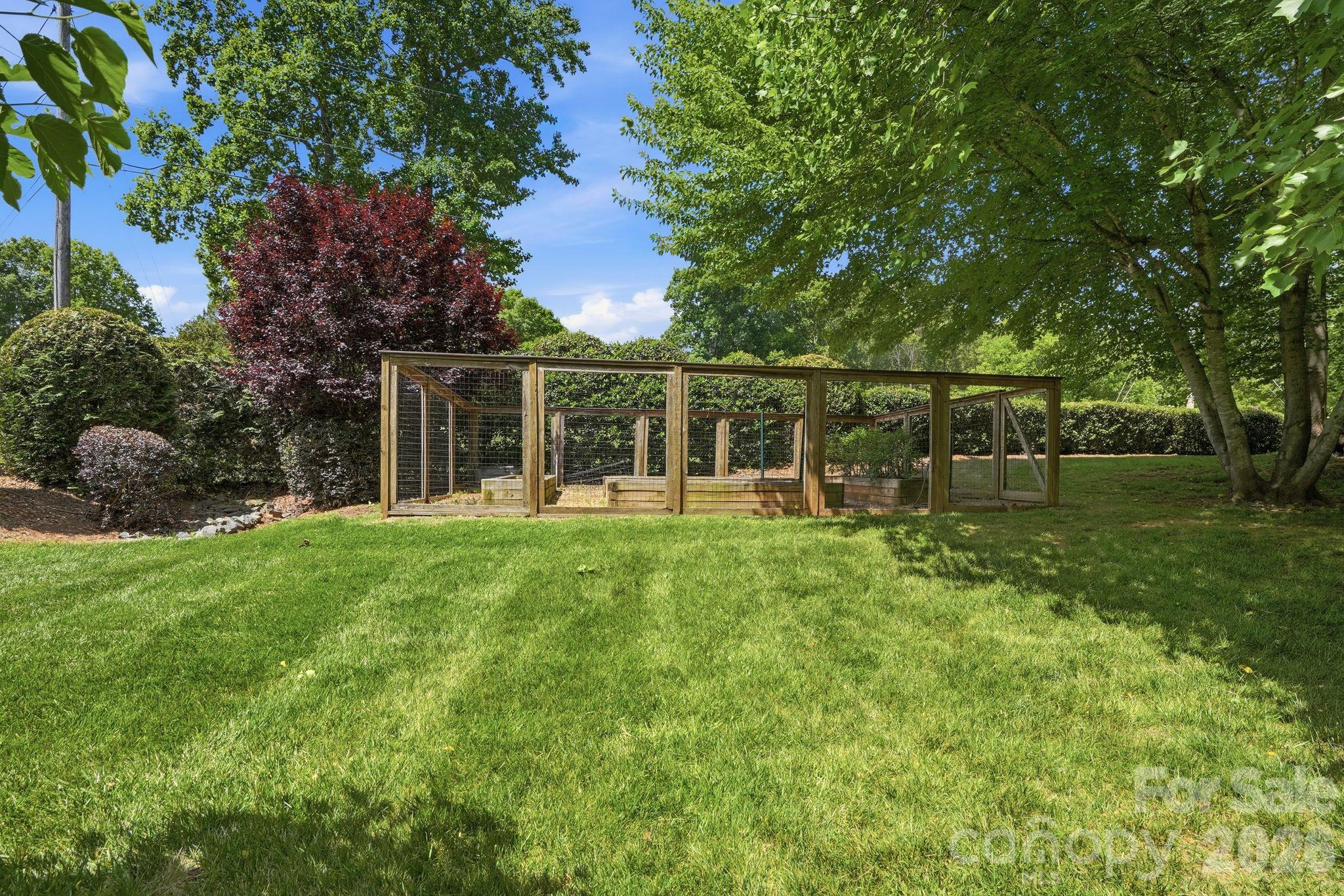 Raised bed garden with drip irrigation - 13632 Castleford Drive, Mint Hill