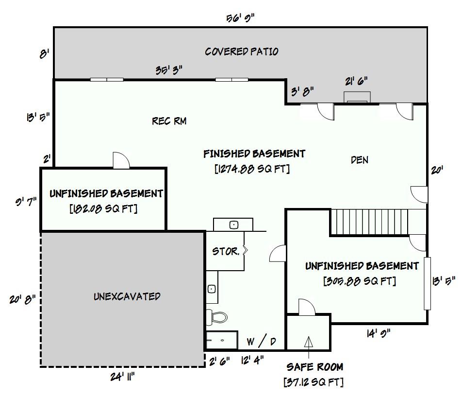 Basement level - 4943 Elmhurst Drive NE, Hickory