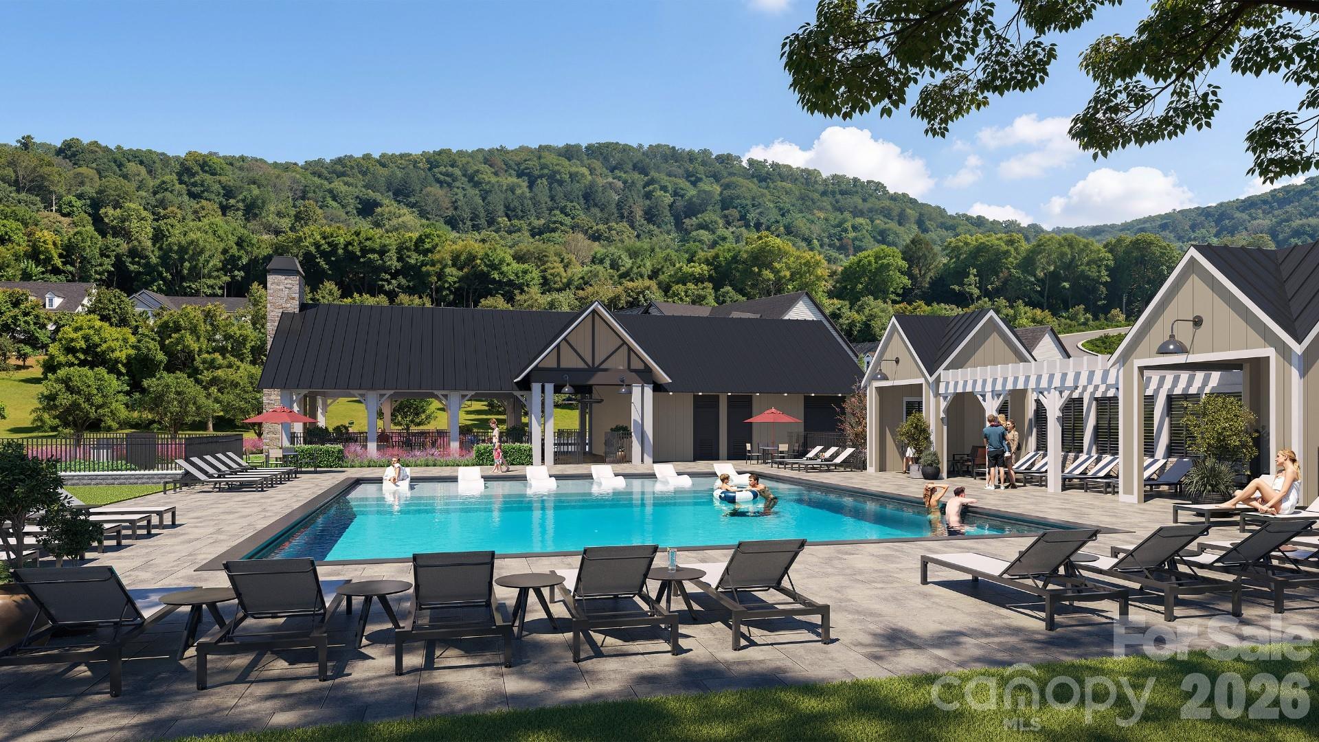 Pool Rendering - 241 Smokey Holler Drive, Asheville