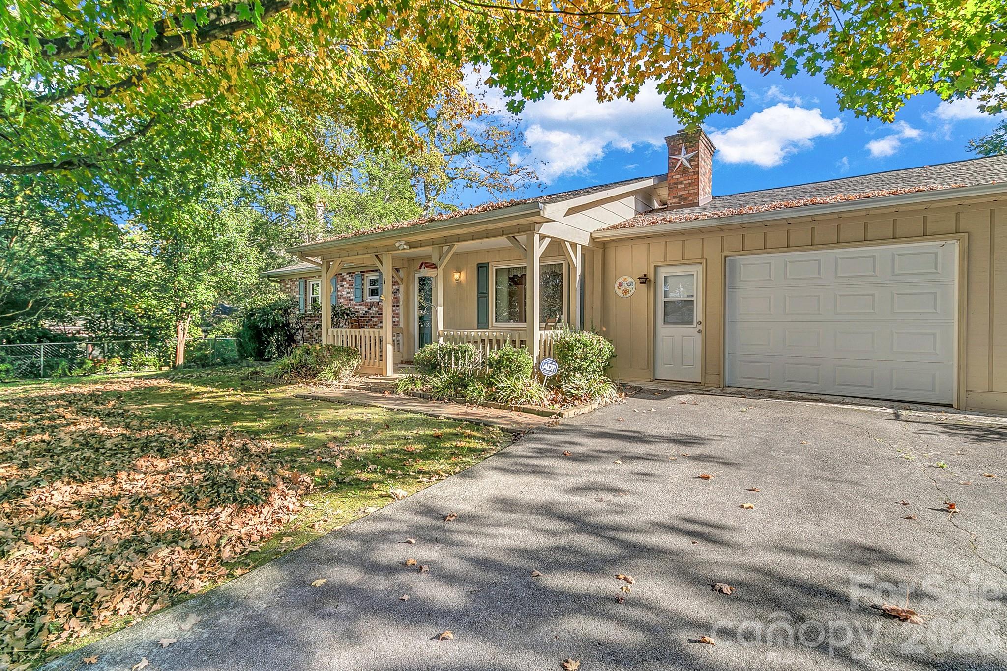 Front side view of home - 1 Dewberry Drive, Hendersonville