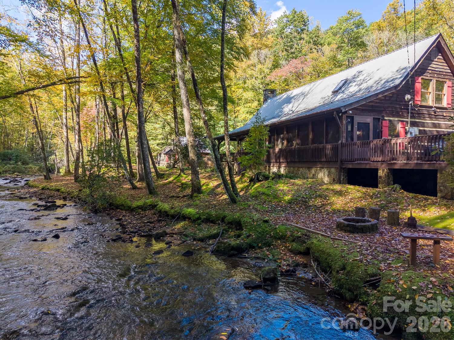 Back Yard & Creek 1 - 7810 Little Snowbird Road, Robbinsville