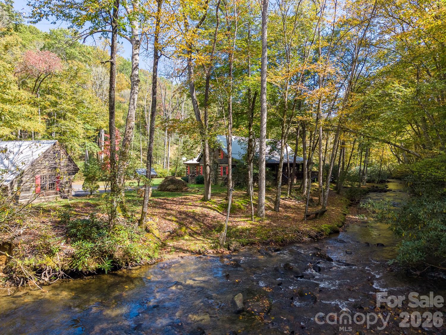 Back Yard & Creek 2 - 7810 Little Snowbird Road, Robbinsville