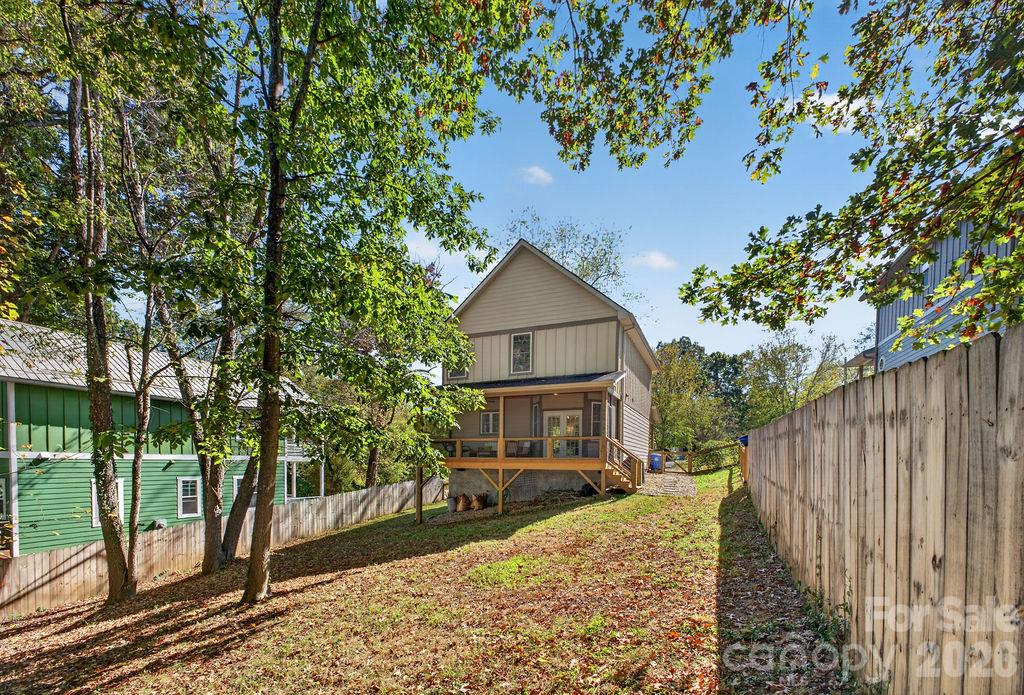 This back yard is HUGE for West Asheville and fully fenced! - 98 Langwell Avenue, Asheville