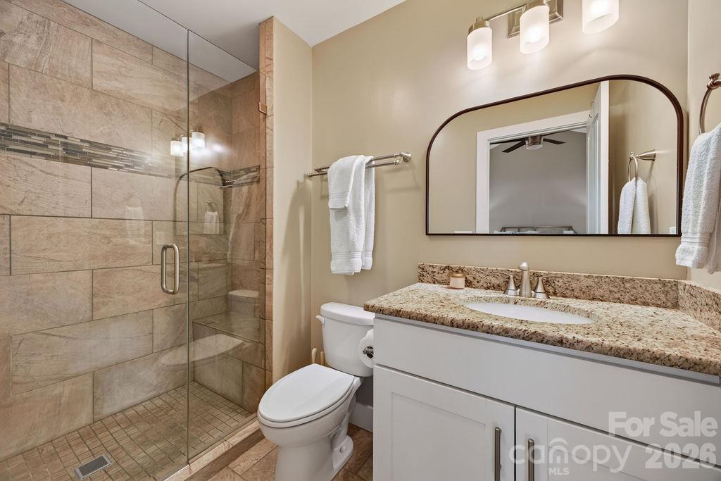 Primary en suite bath... - 98 Langwell Avenue, Asheville