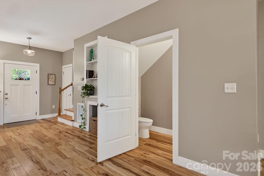 Half bath right off the living and kitchen area... - 98 Langwell Avenue, Asheville