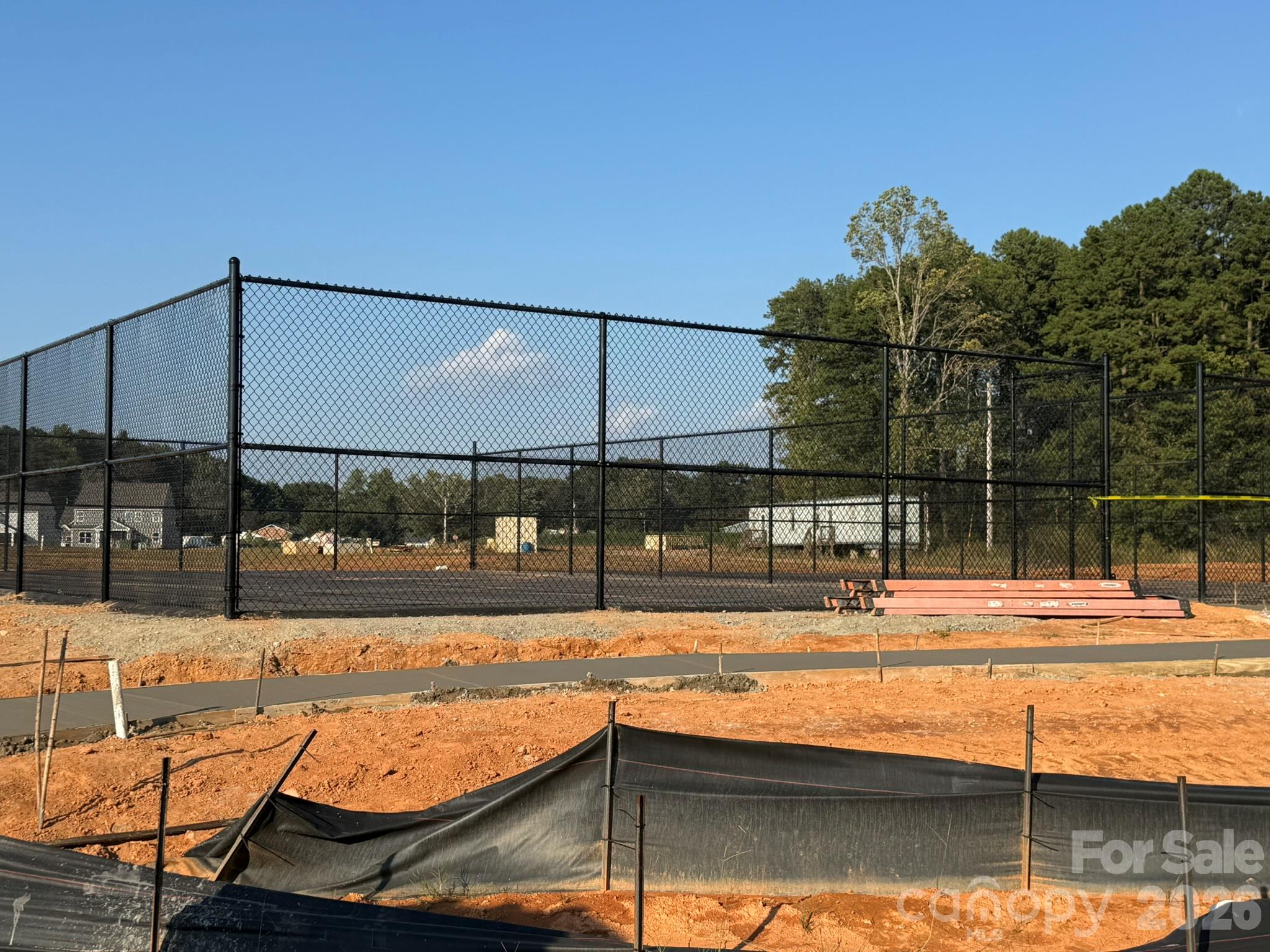 Construction progress of amenities - 4494 Blue Mound Court, Stanley