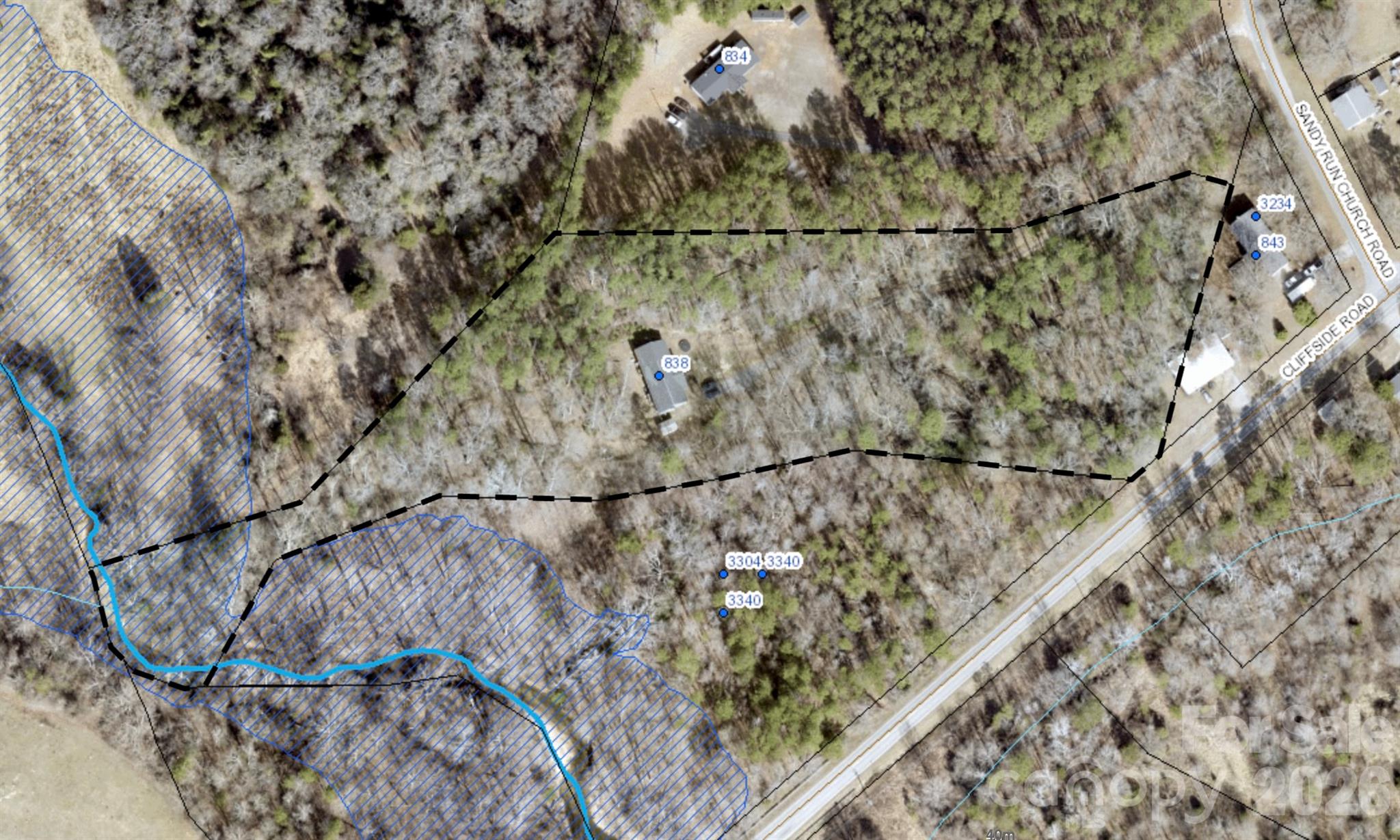Creek at end of property. - 838 Sandy Run Church Road, Mooresboro