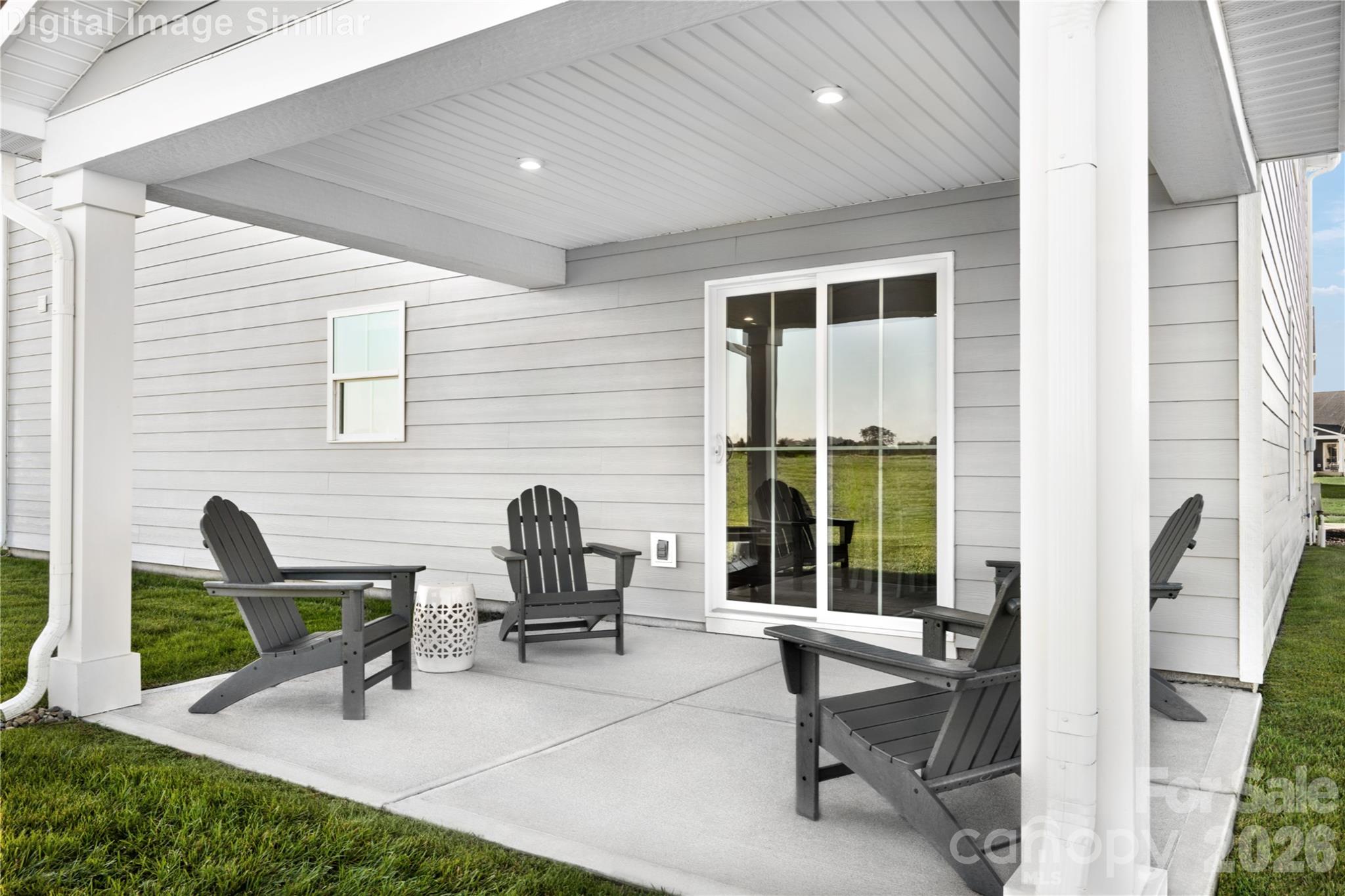 Relax under your optional covered porch - 10008 Florentine Way, Charlotte