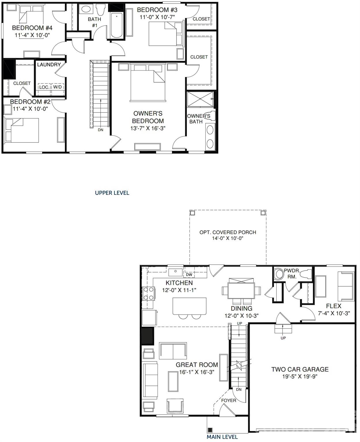 Cedar Floor Plan - 10008 Florentine Way, Charlotte