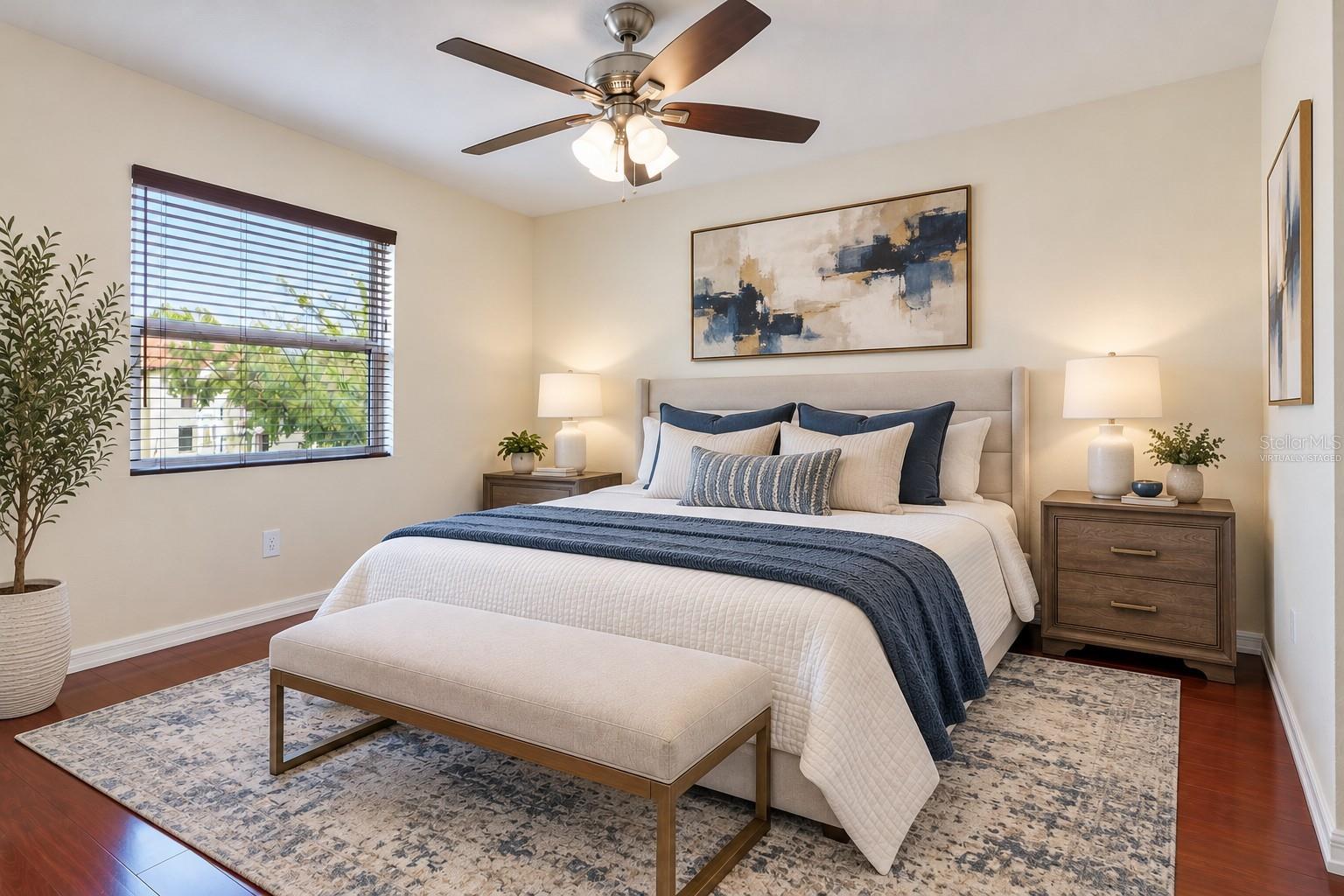 Virtually Staged - Primary Bedroom - 3032 PARKWAY BLVD #305, KISSIMMEE