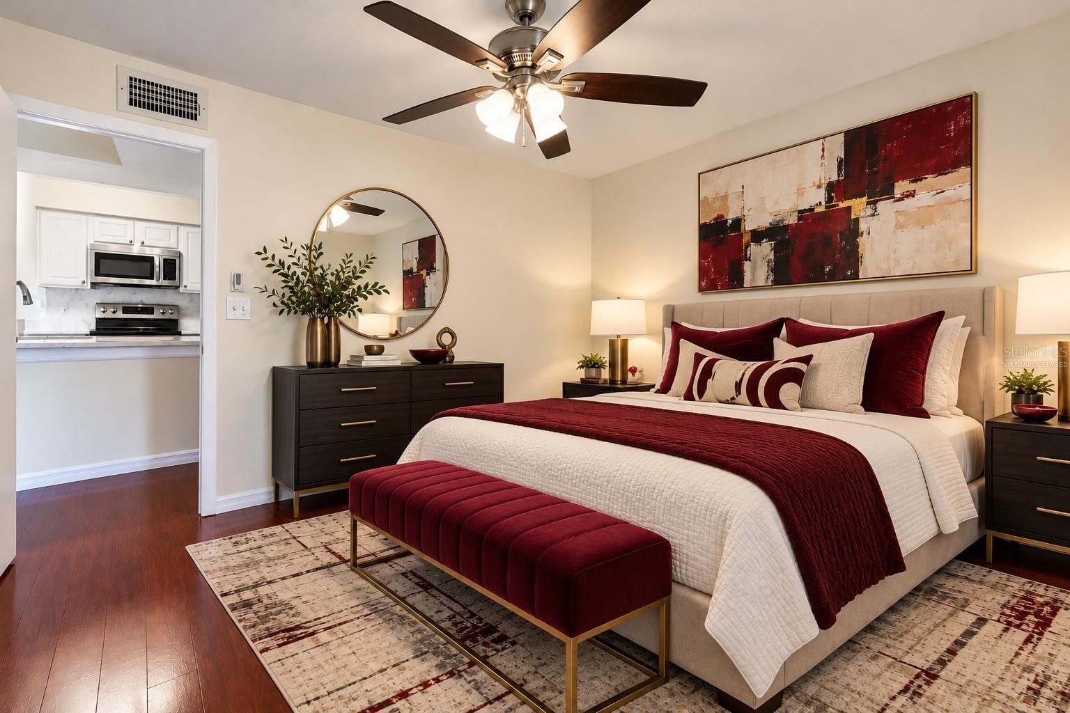 Virtually Staged - Guest as a Bedroom - 3032 PARKWAY BLVD #305, KISSIMMEE