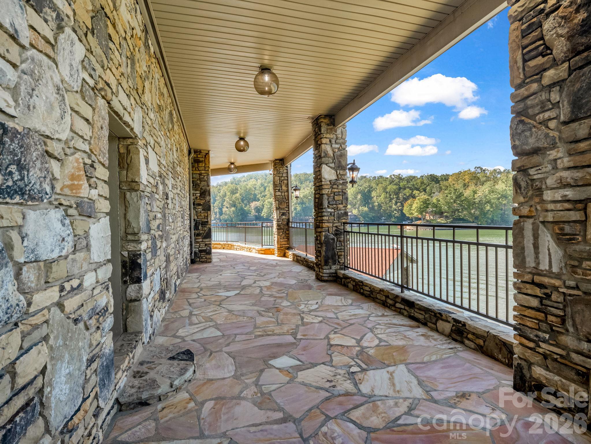 Stone Covered Patio - 144 Neighborly Drive, Lake Lure
