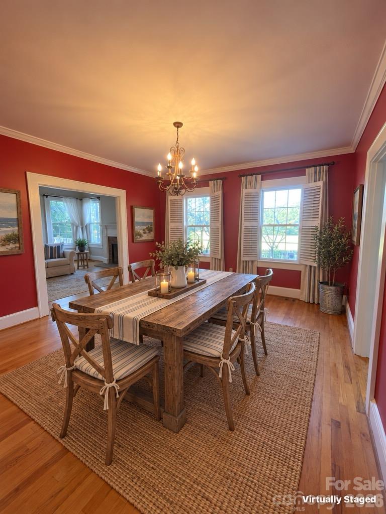 Dining room virtually staged - 1220 Williams Road, Fort Mill