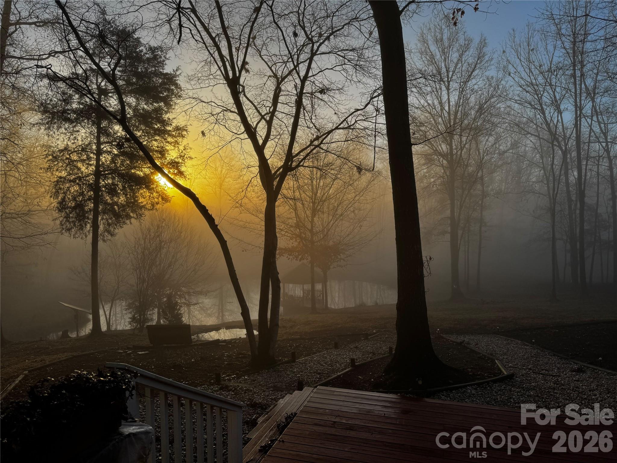 Pond at sunrise - 5720 Stone Mill Road, Waxhaw