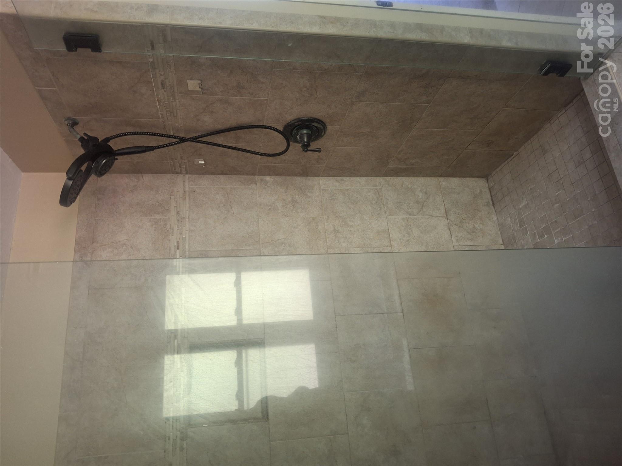 Primary shower - 9327 Willowglen Trail, Charlotte