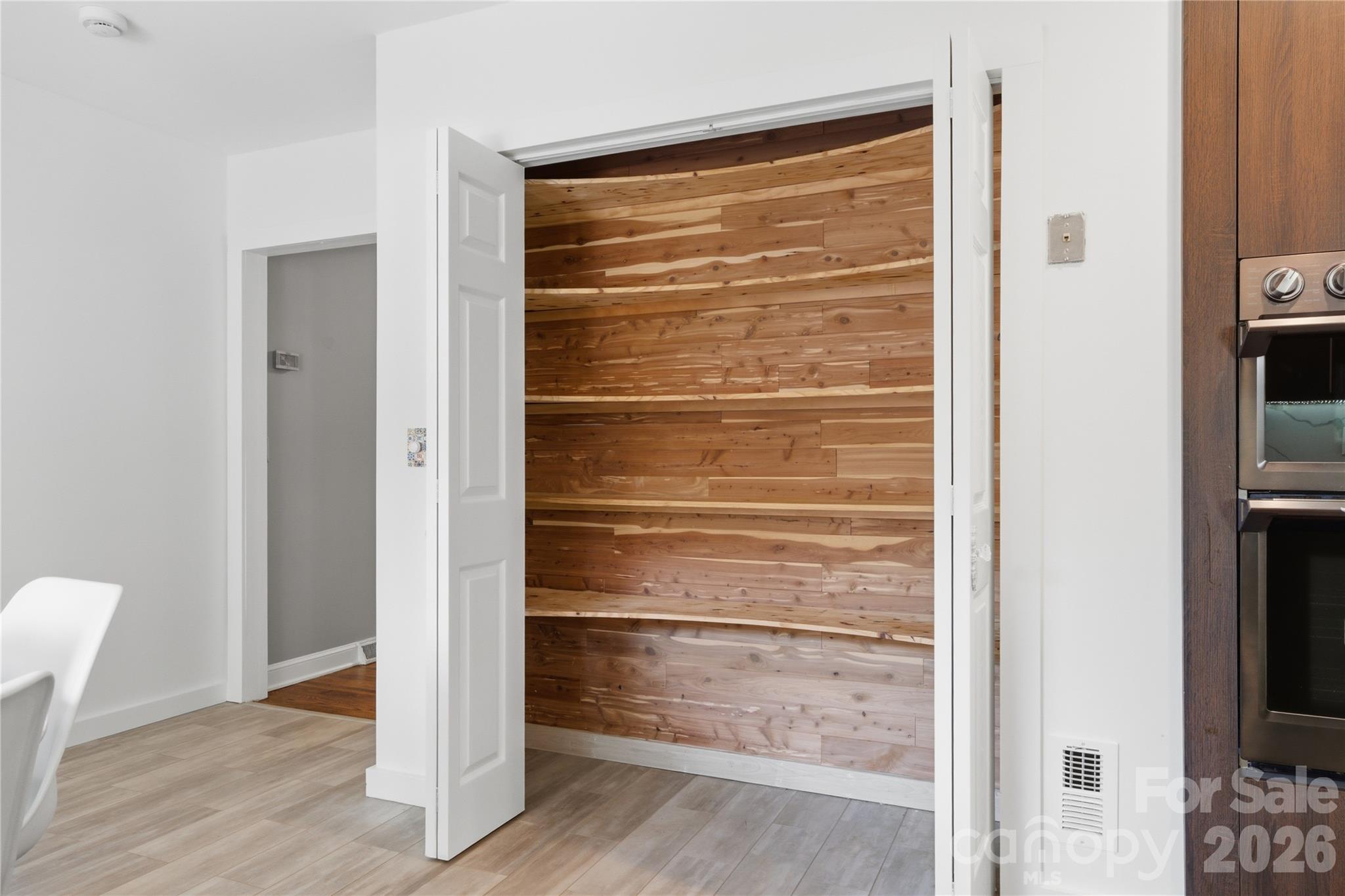 Custom cedar kitchen pantry - 1200 Charter Place, Charlotte