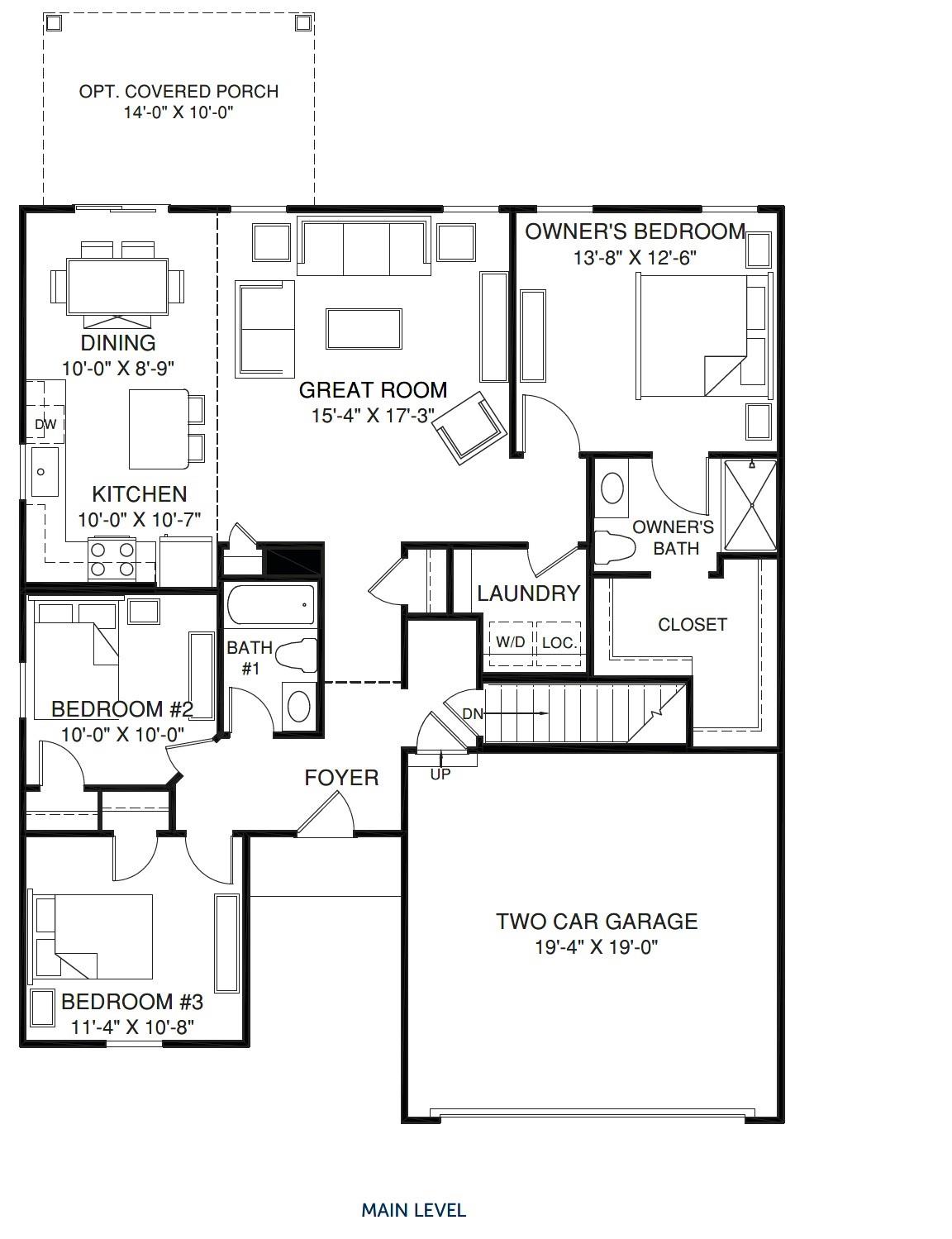 Spruce Floor Plan - 10020 Florentine Way, Charlotte