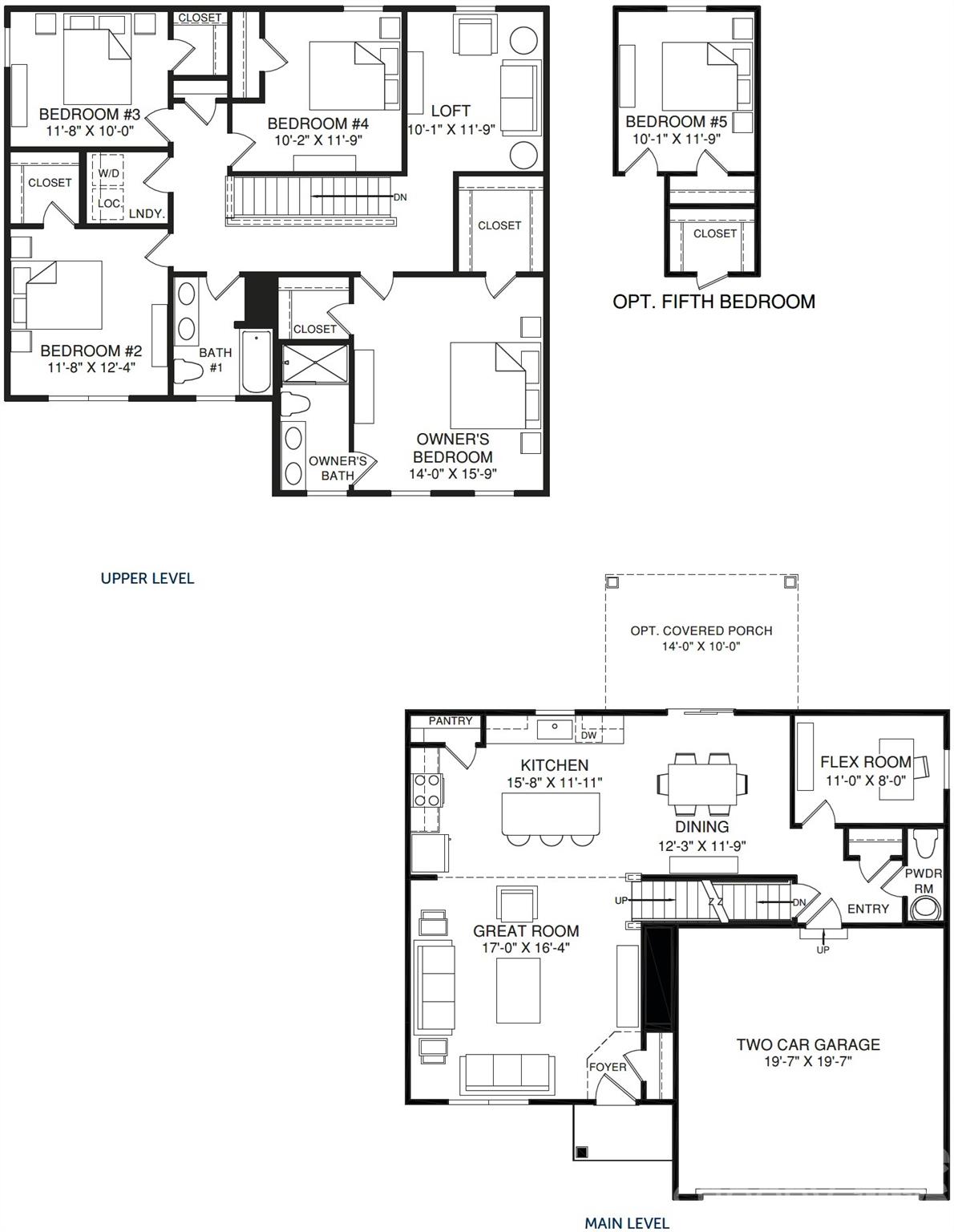 Elder Floor Plan - 10024 Florentine Way, Charlotte