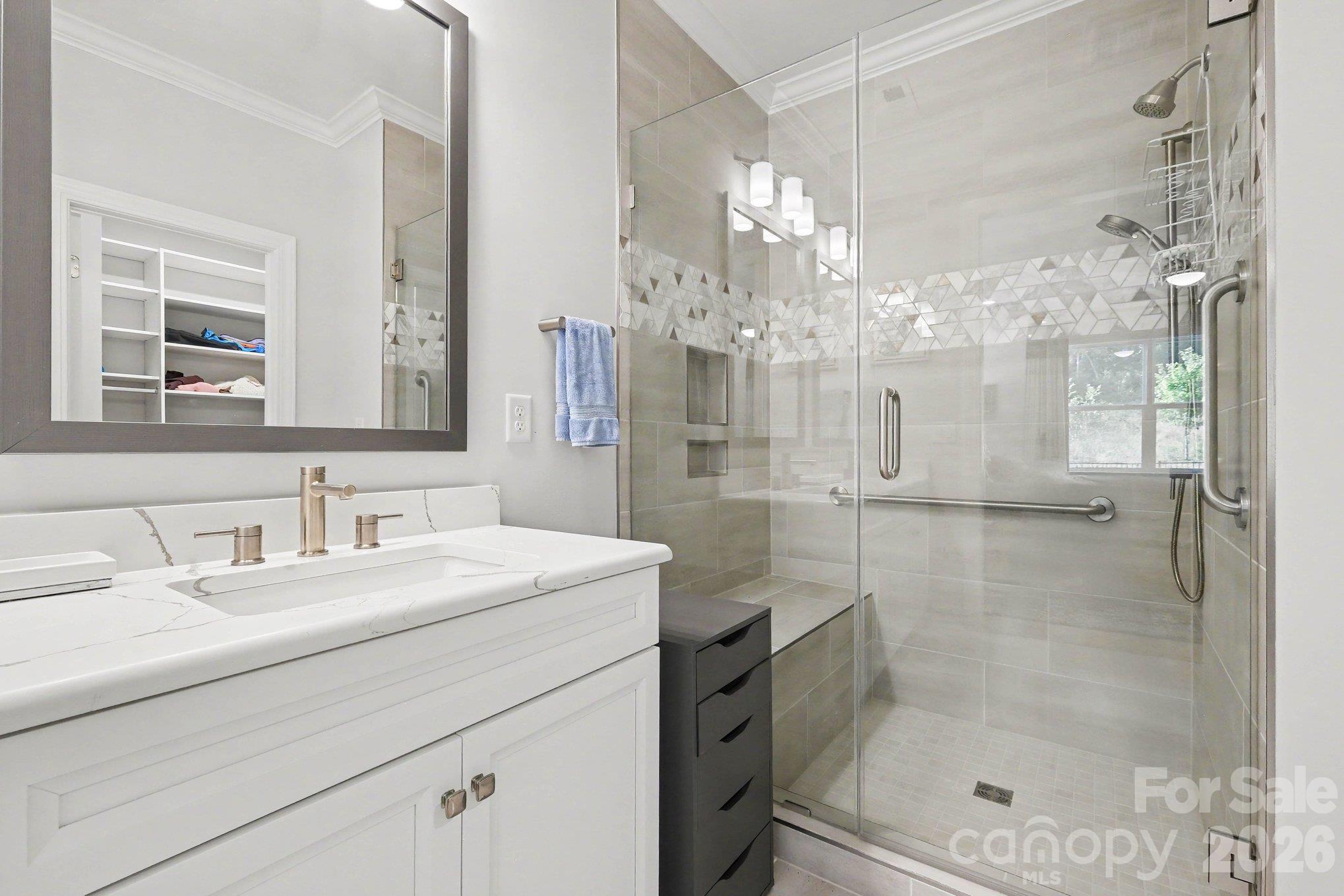 Walk-in Shower - 5605 Caneel Lane, Denver