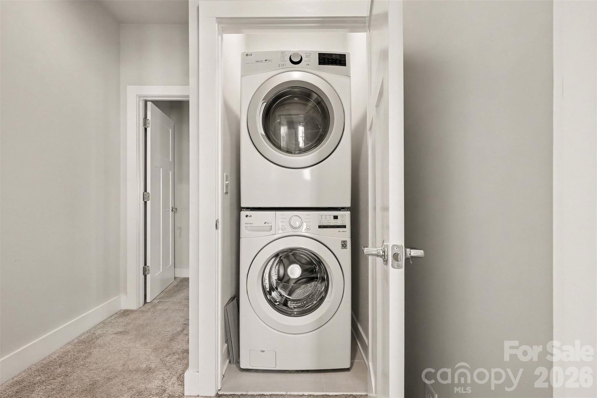 Laundry on Bedroom level - 327 Uptown West Drive, Charlotte