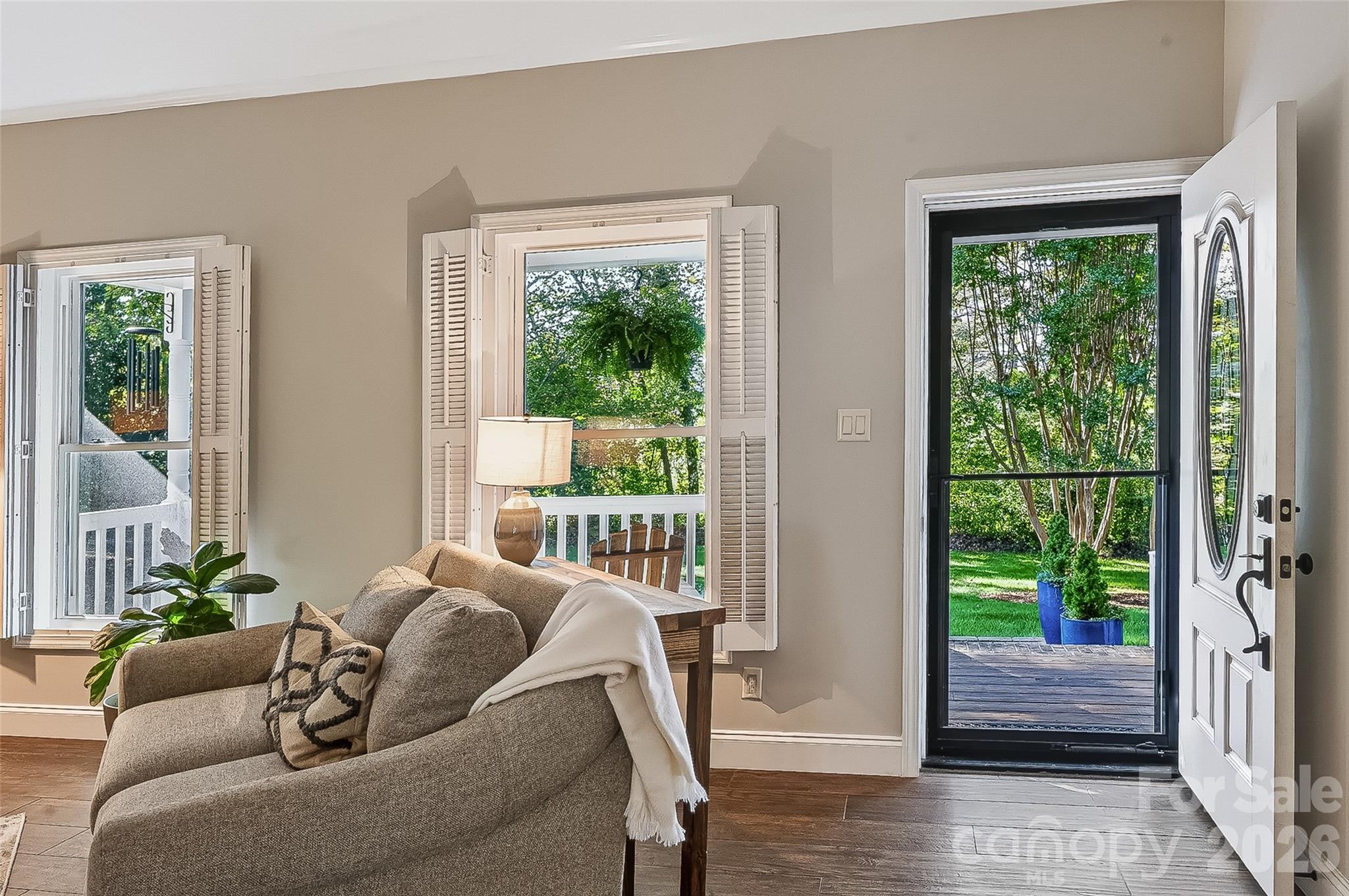 Look out front door - 2122 N Rugby Road, Hendersonville