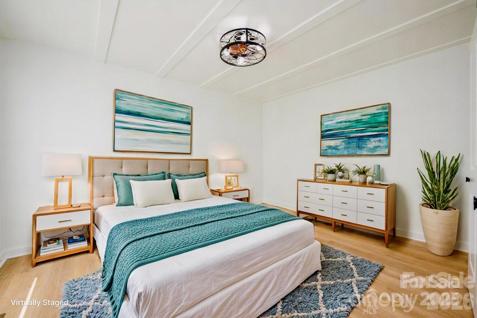 Primary Bedroom vitually staged - 2106 Lynmore Drive, Sherrills Ford